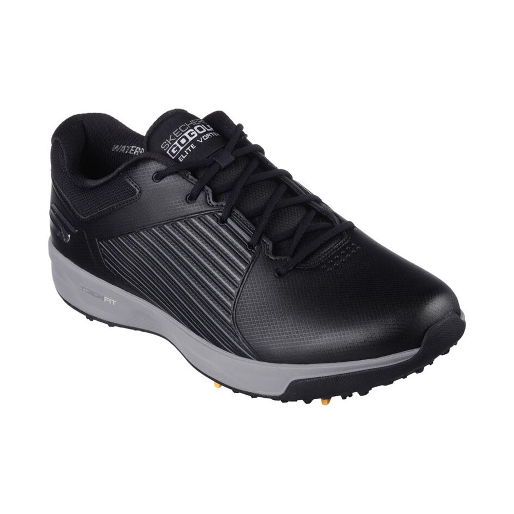 Skechers Men’s Arch Fit Elite Vortex MD Spiked Golf Shoes - Black/Grey