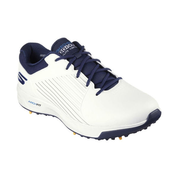 Skechers Men’s Arch Fit Elite Vortex MD Spiked Golf Shoes - White/Navy