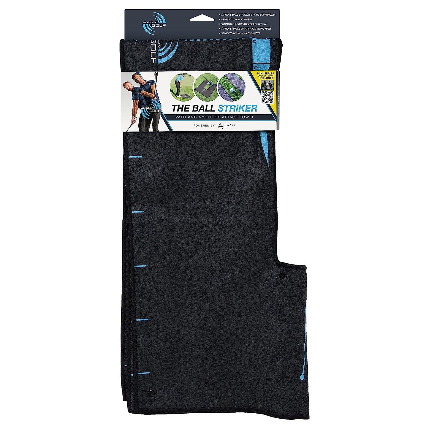 Me And My Golf Ball Striker Alignment Towel - Includes Instructional Training Videos