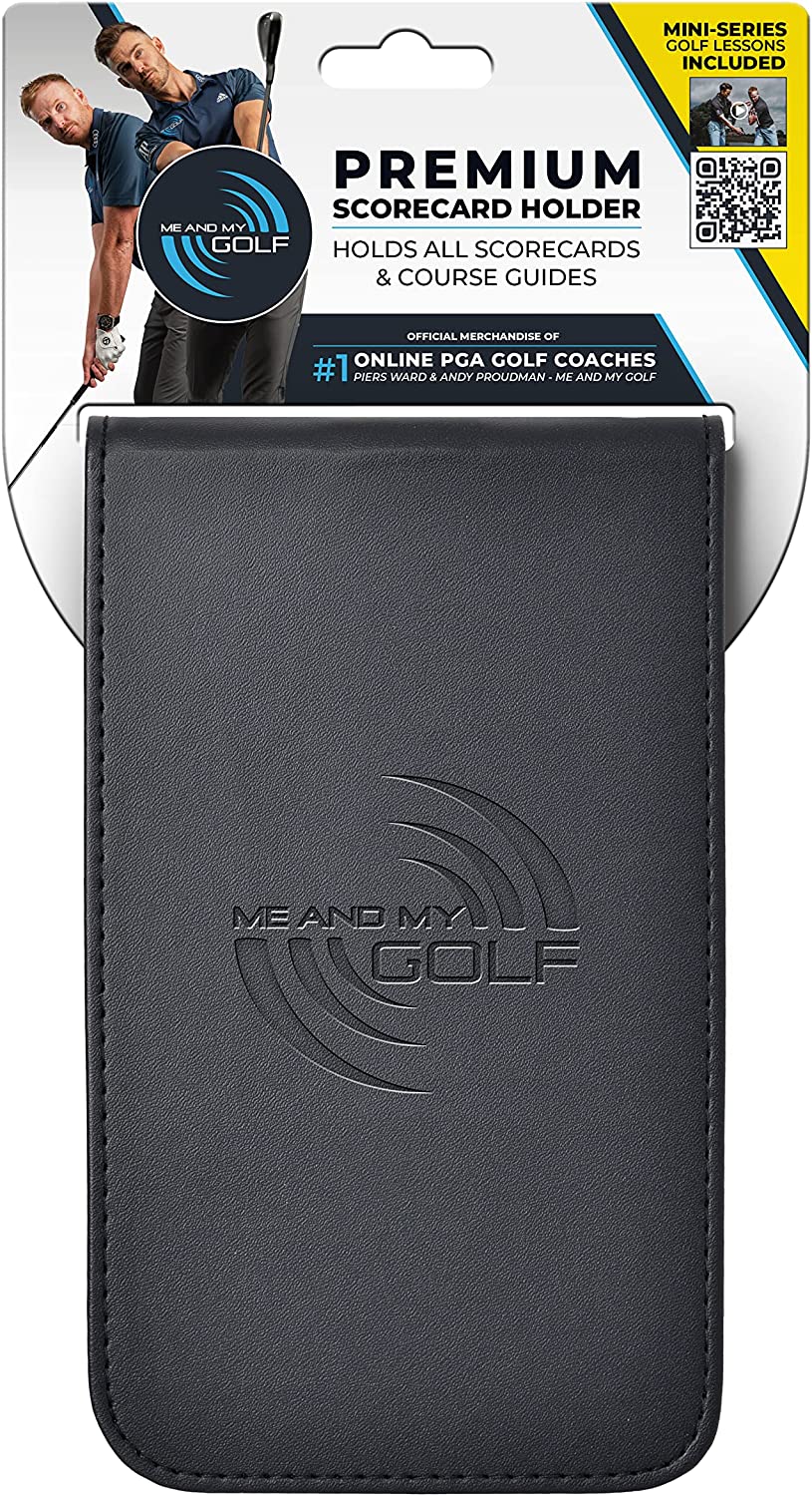 Me and My Golf Premium Scorecard Holder and Stat Sheet with Unlimited Printable Sheets