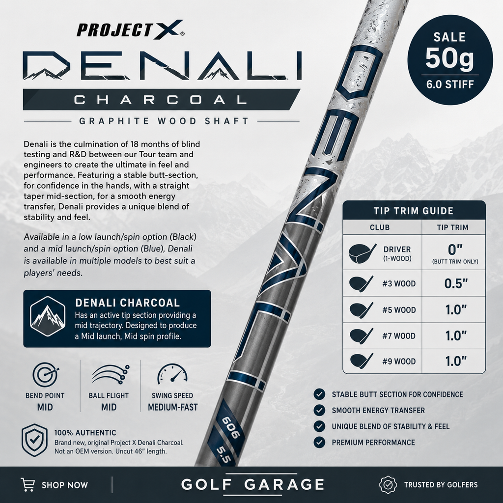 The Project X Denali Charcoal 50 6.0 Stiff