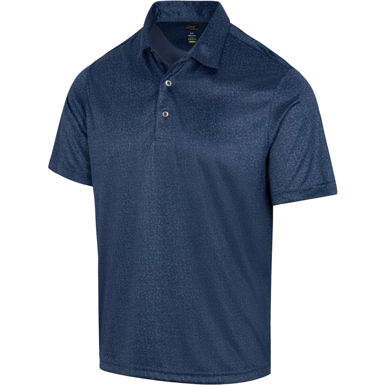 GREG NORMAN Men's 421 Black Heather Golf Polo (2024 Collection)