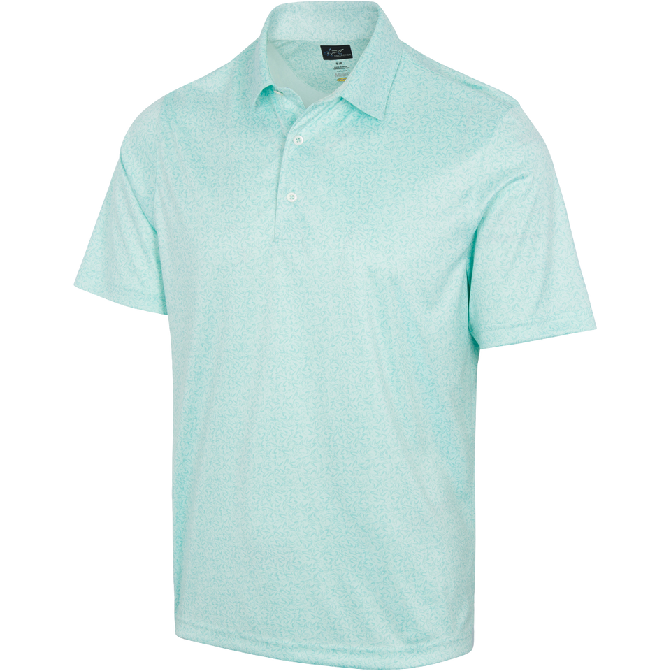 GREG NORMAN Men's 421 Black Heather Golf Polo (2024 Collection)