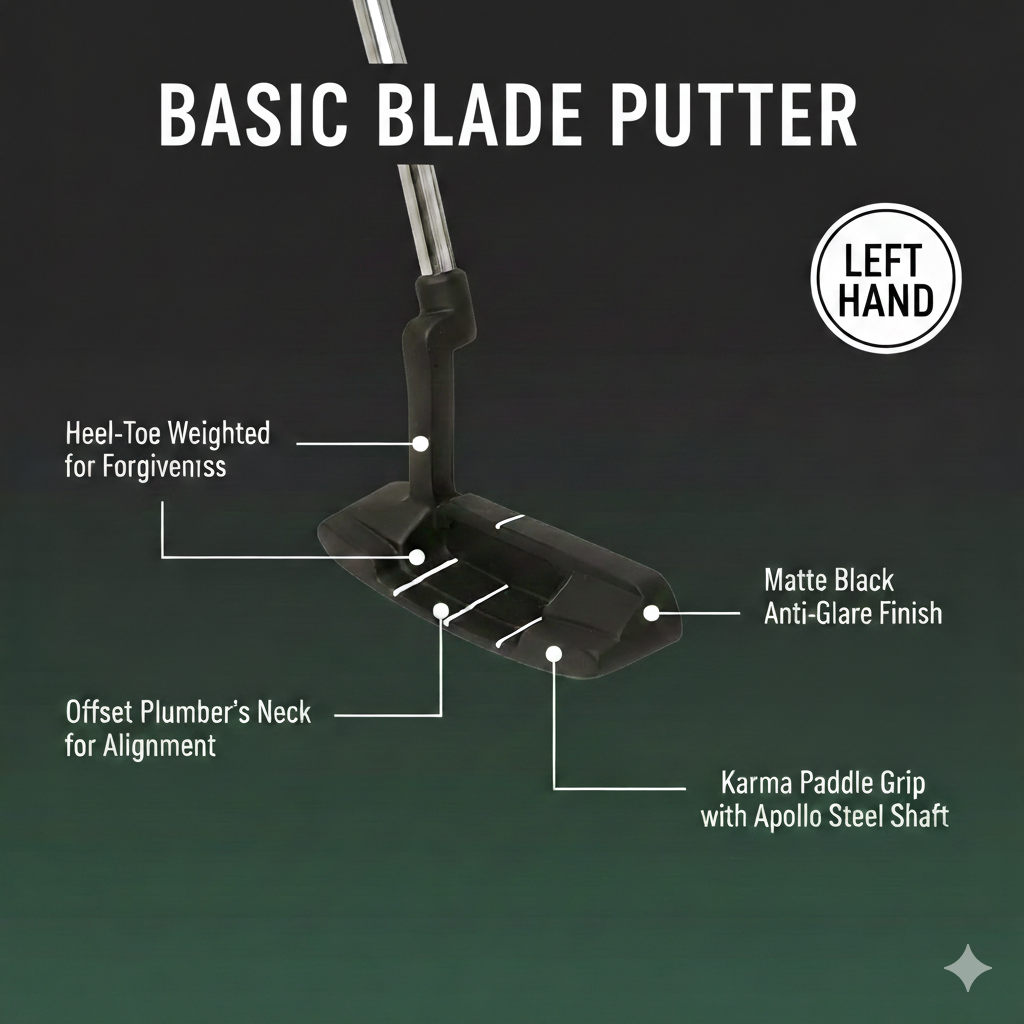 Classic Heel Toe Blade Putter (Left Hand)