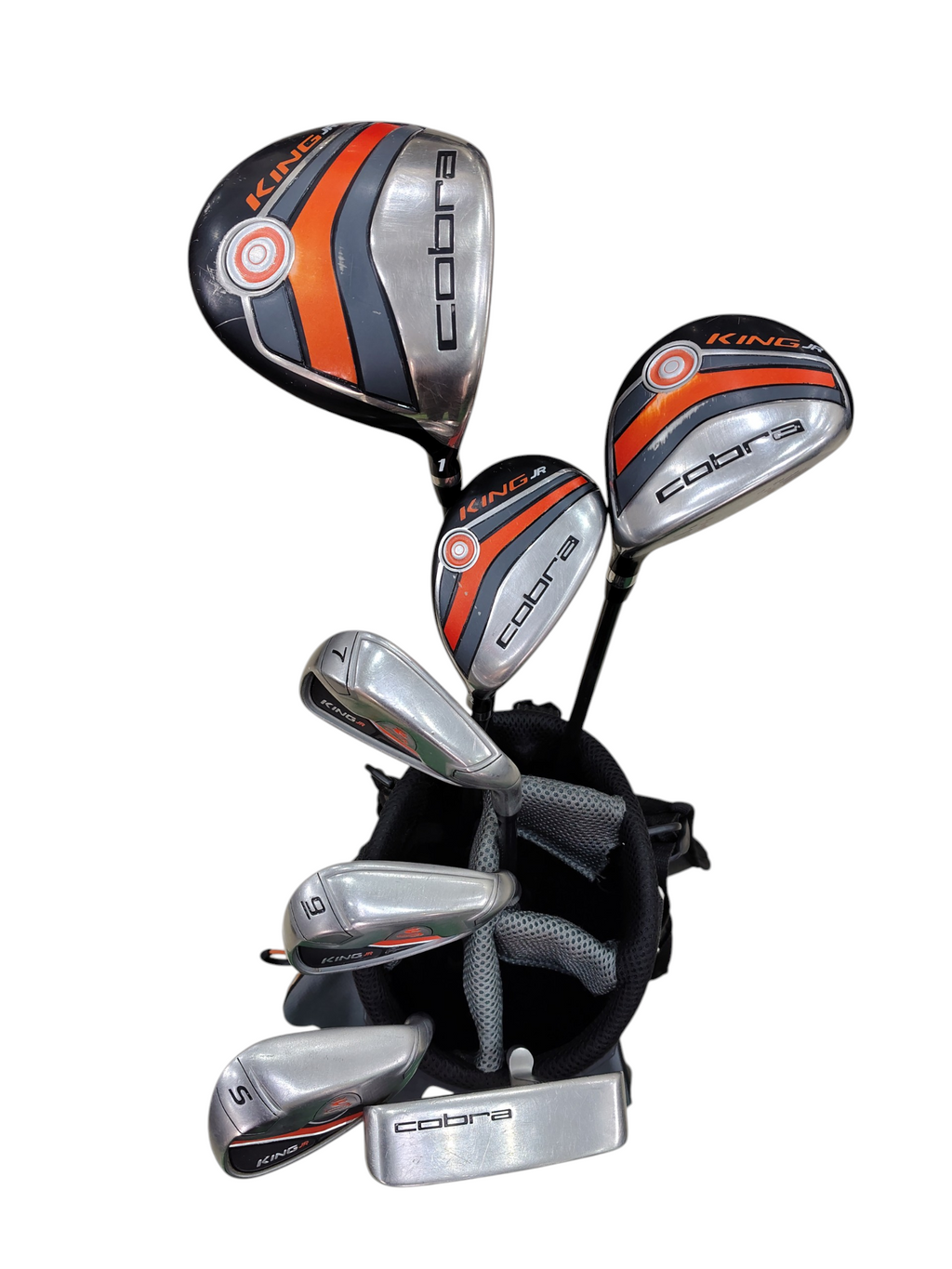 Pre Loved Cobra King Jr Golf Set - 7 Clubs + Bag (Height 51"-59") Age 10-12 Year