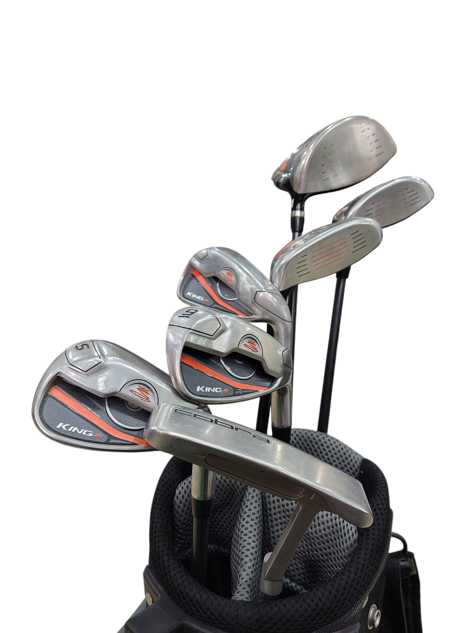 Pre Loved Cobra King Jr Golf Set - 7 Clubs + Bag (Height 51"-59") Age 10-12 Year