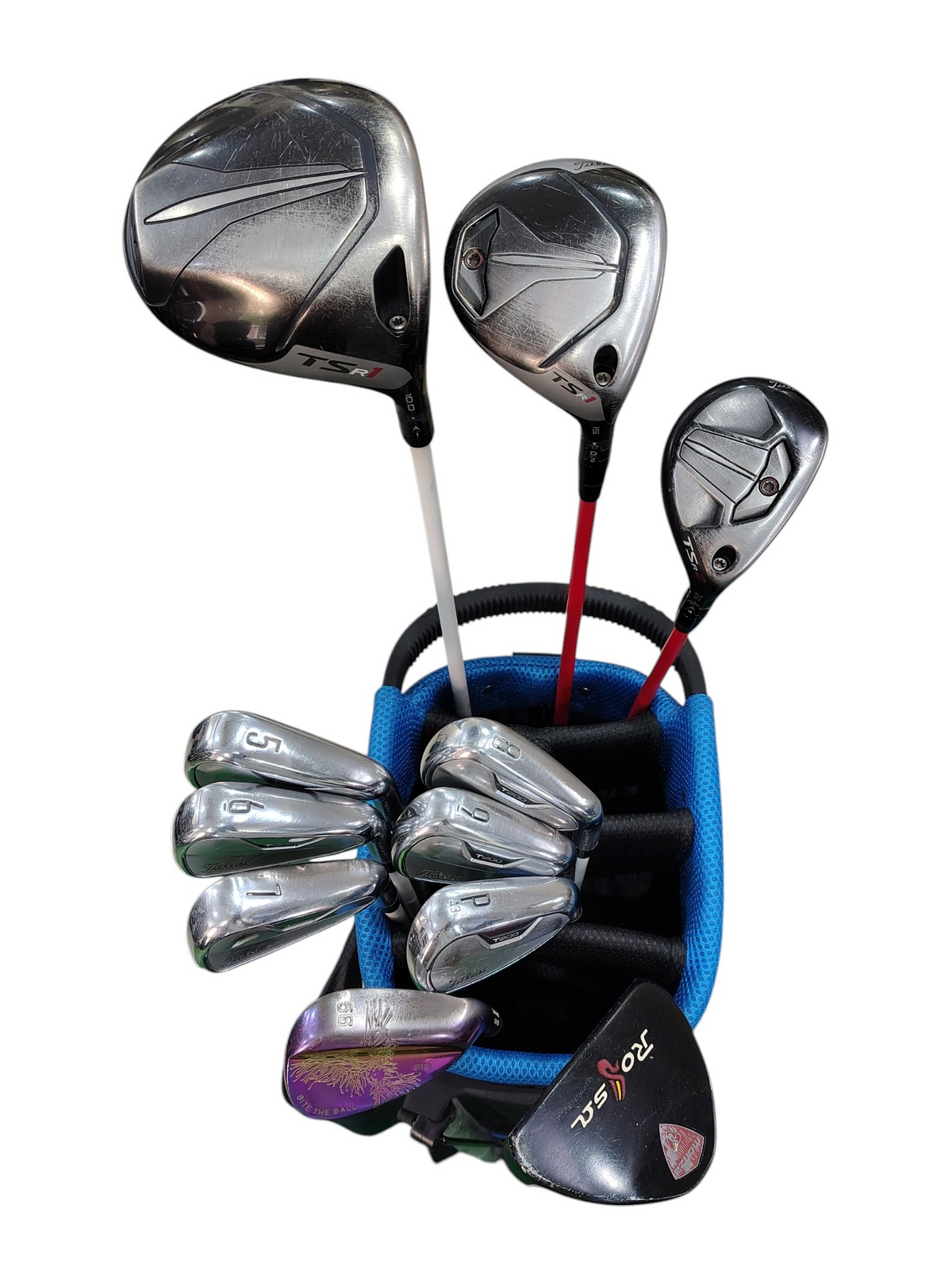 Pre Loved Titleist Golf Graphite Full Set - 11 Clubs + Bag