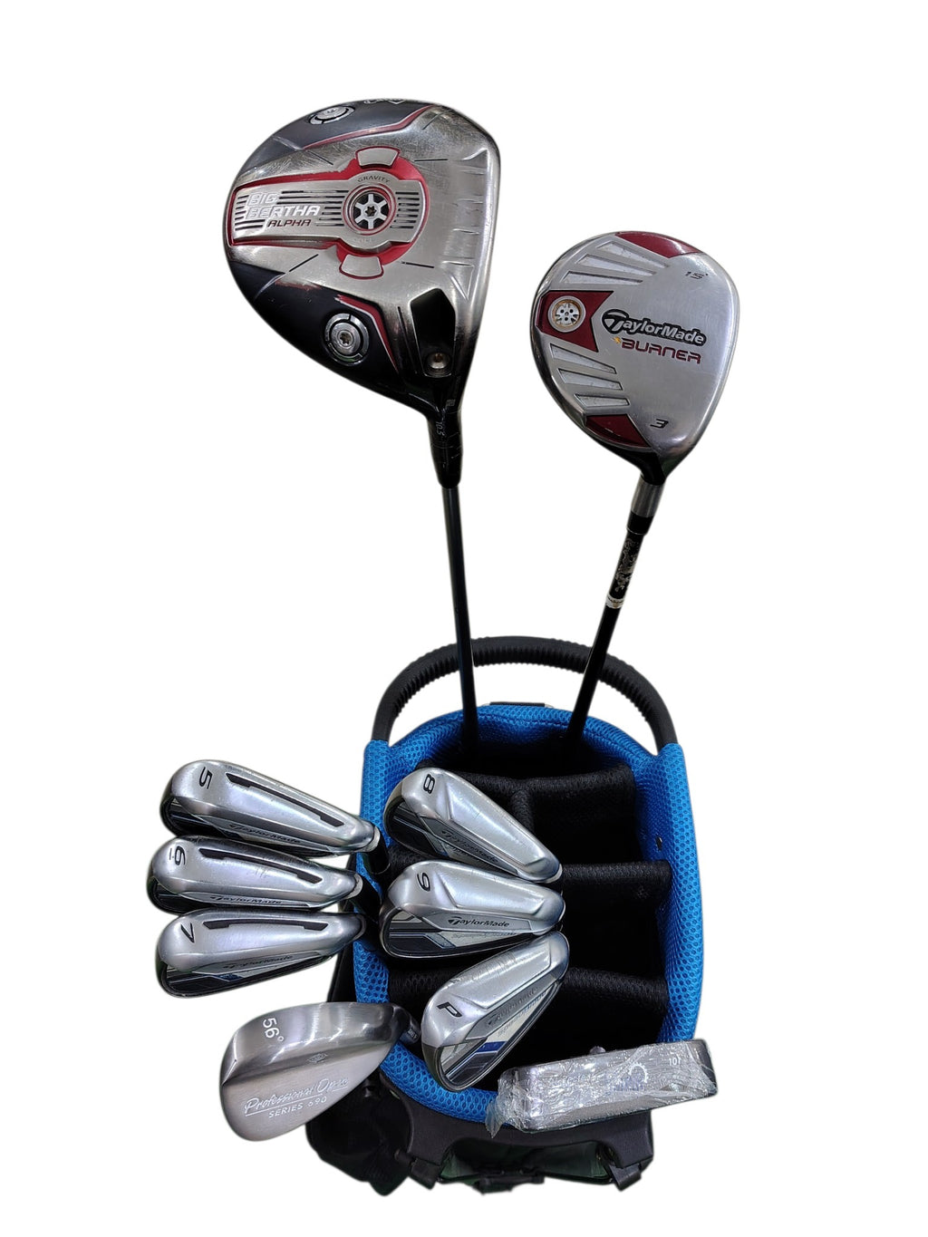 Pre Loved TaylorMade SpeedBlade Golf Assorted Full Set - 10 Clubs + Bag