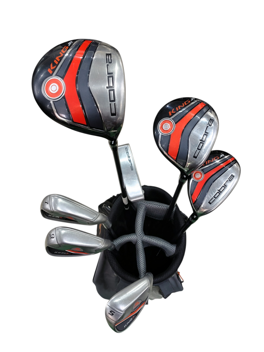 Pre Loved Cobra King Jr Golf Set - 7 Clubs + Bag (Height 51"-59") Age 10-12 Year
