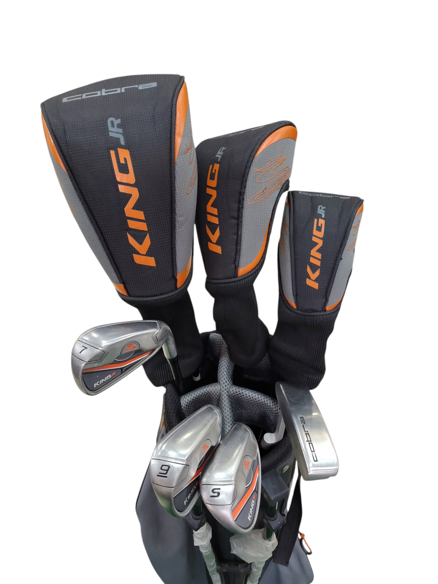 Pre Loved Cobra King Jr Golf Set - 7 Clubs + Bag (Height 51"-59") Age 10-12 Year