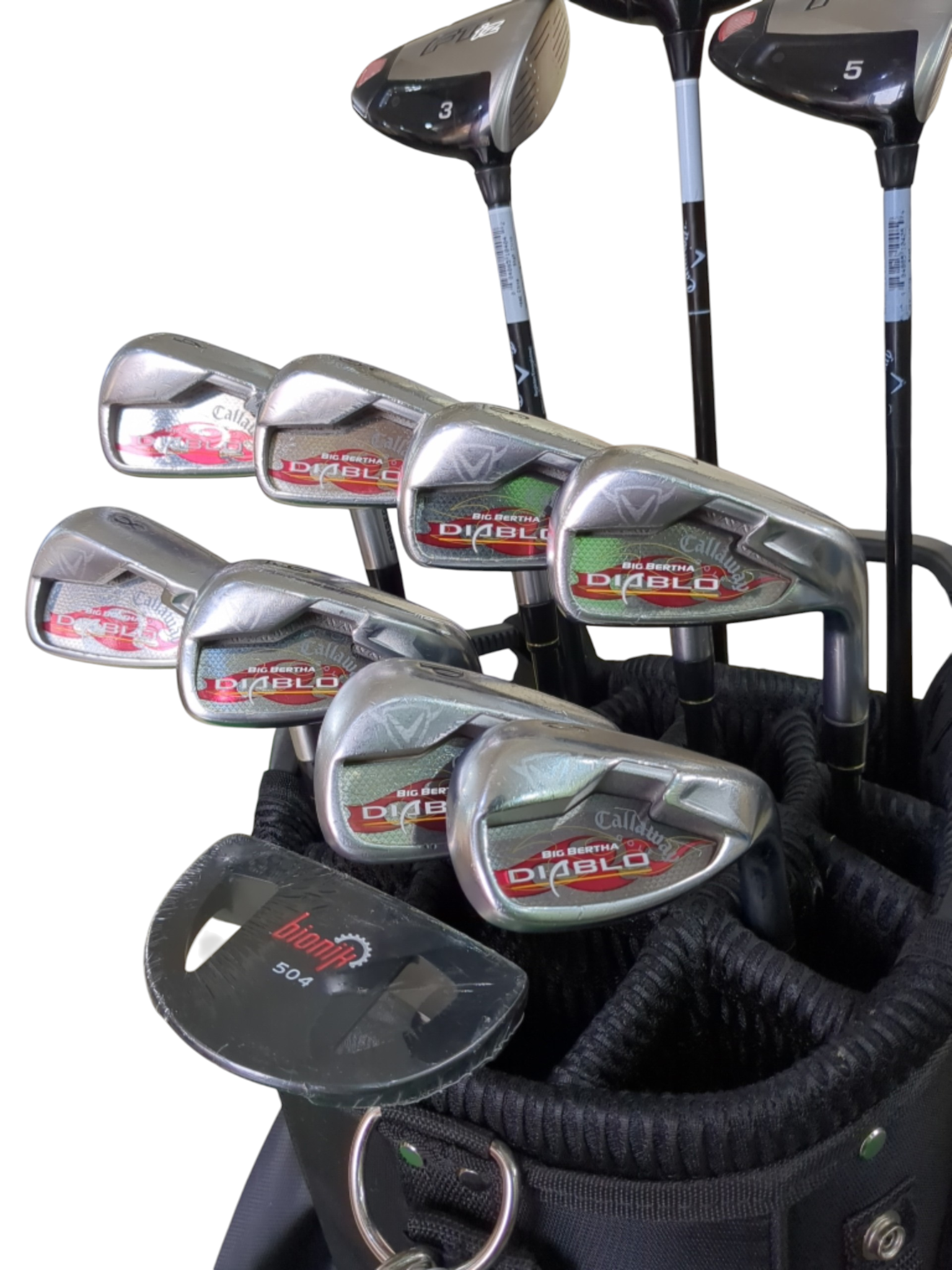 Pre Loved Callaway Big Bertha Diablo Graphite Full Golf Set - 12 clubs + Bag