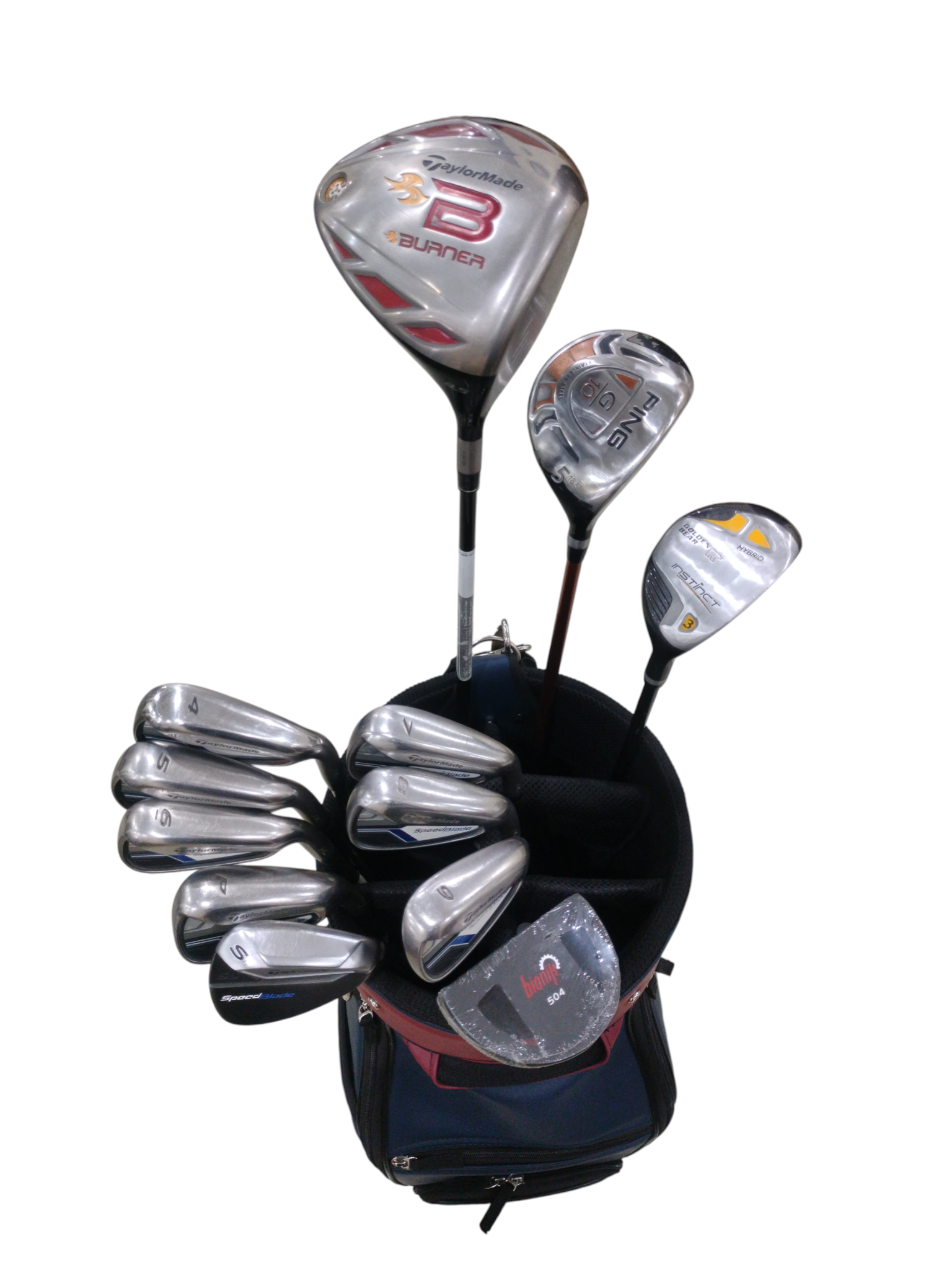 TaylorMade Golf Assorted Graphite Full Set - 12 clubs + Bag