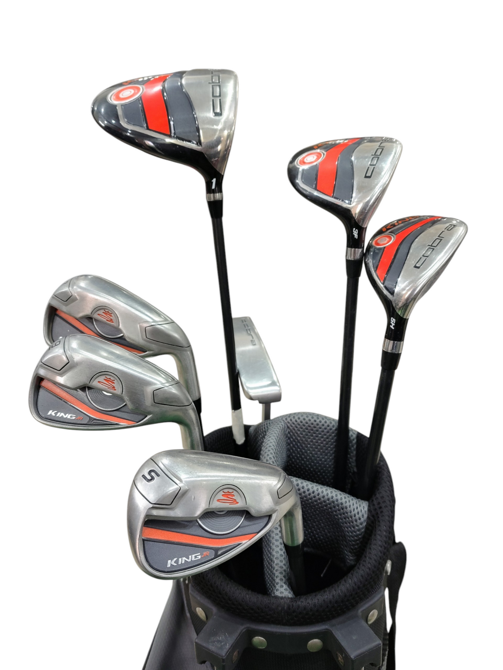 Pre Loved Cobra King Jr Golf Set - 7 Clubs + Bag (Height 51"-59") Age 10-12 Year