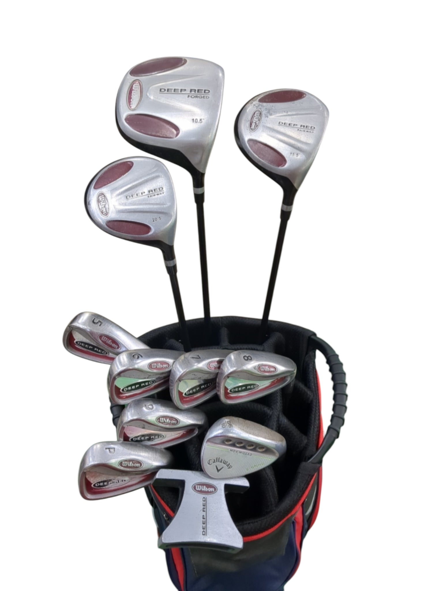 Pre Loved Wilson Golf Deep Red Full Set - 11 clubs + Bag