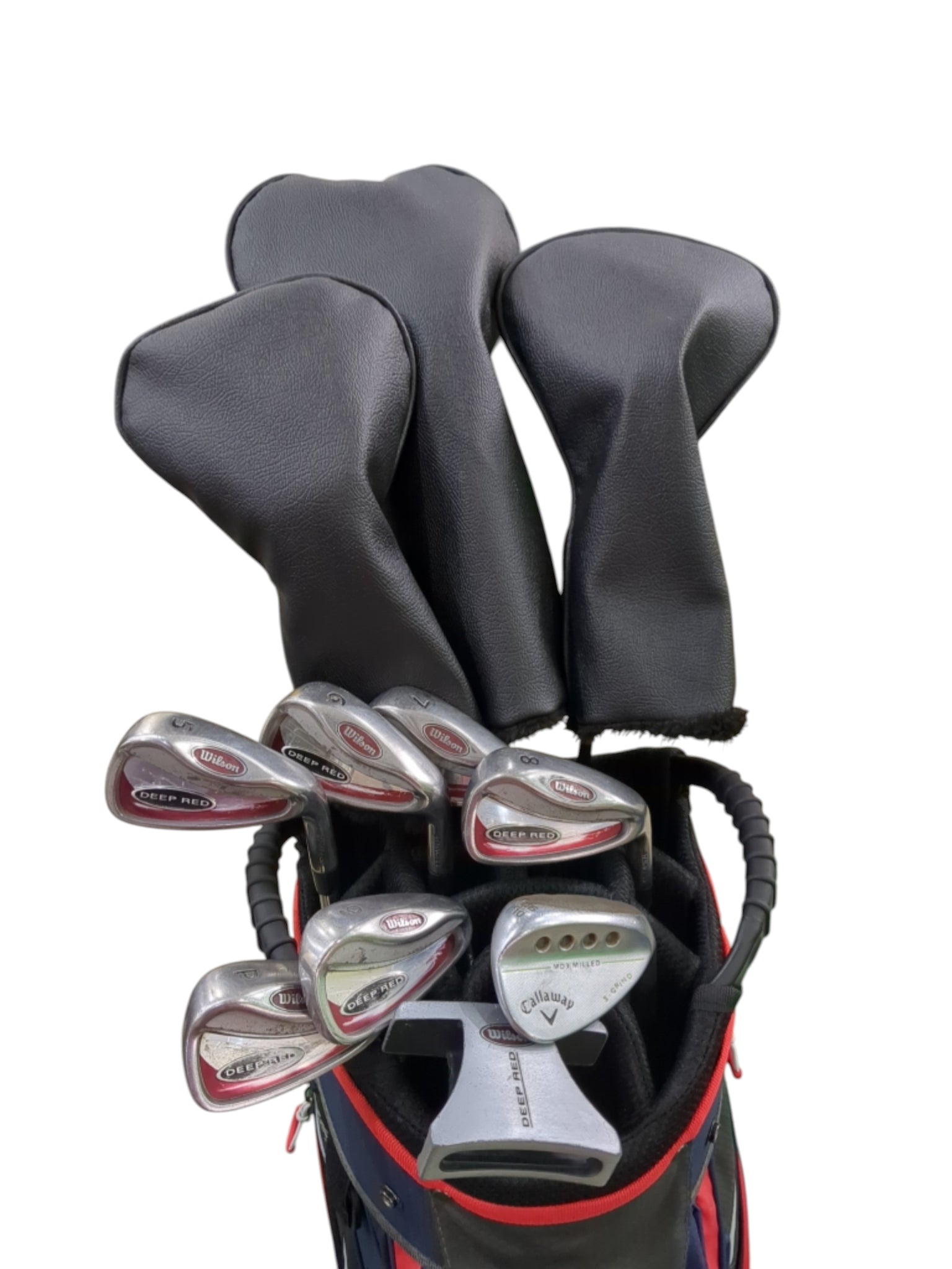 Pre Loved Wilson Golf Deep Red Full Set - 11 clubs + Bag