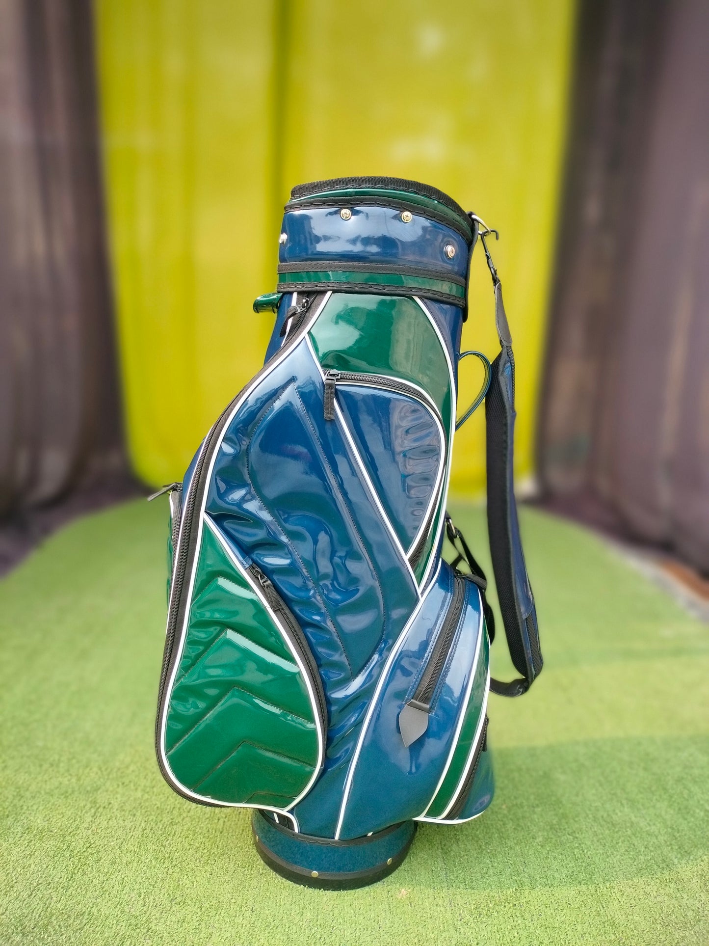 Old School Golf Bag - Green/Blue