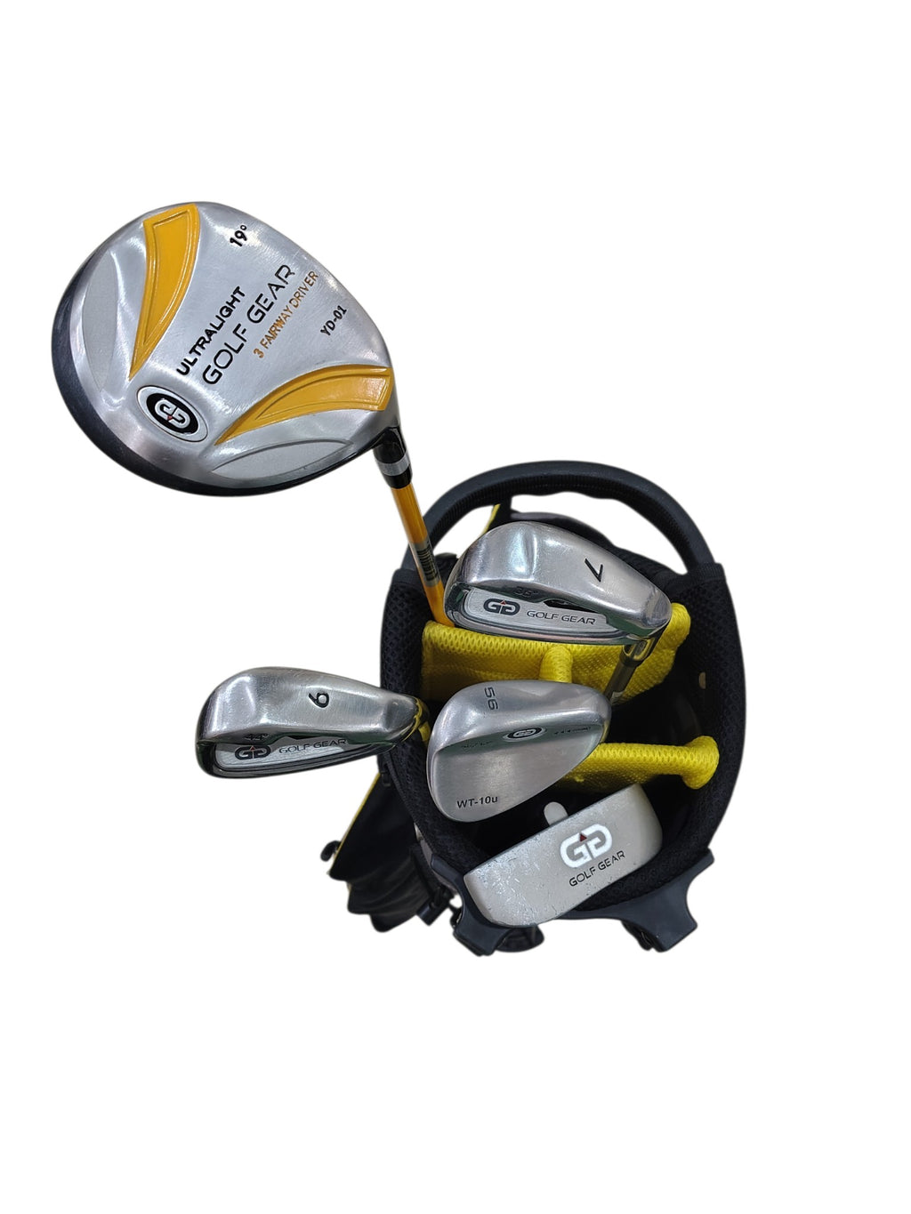 Pre Loved Golf Gear Ultralight Junior Golf Set - 5 Clubs + Bag (Height 64"- 66")