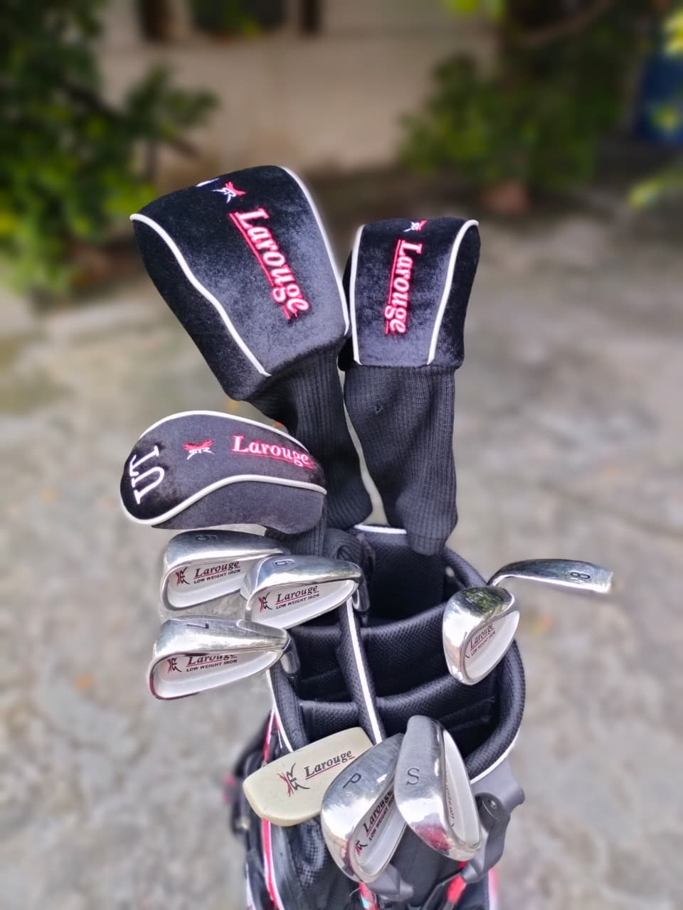 Larouge Golf Men’s Steel Full Set - SR Flex - 11 Clubs + Bag