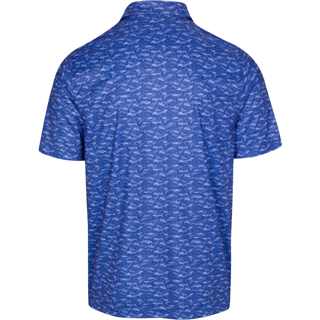 Greg Norman Lab Shark Shadow ML75 Polo - Royal Indigo