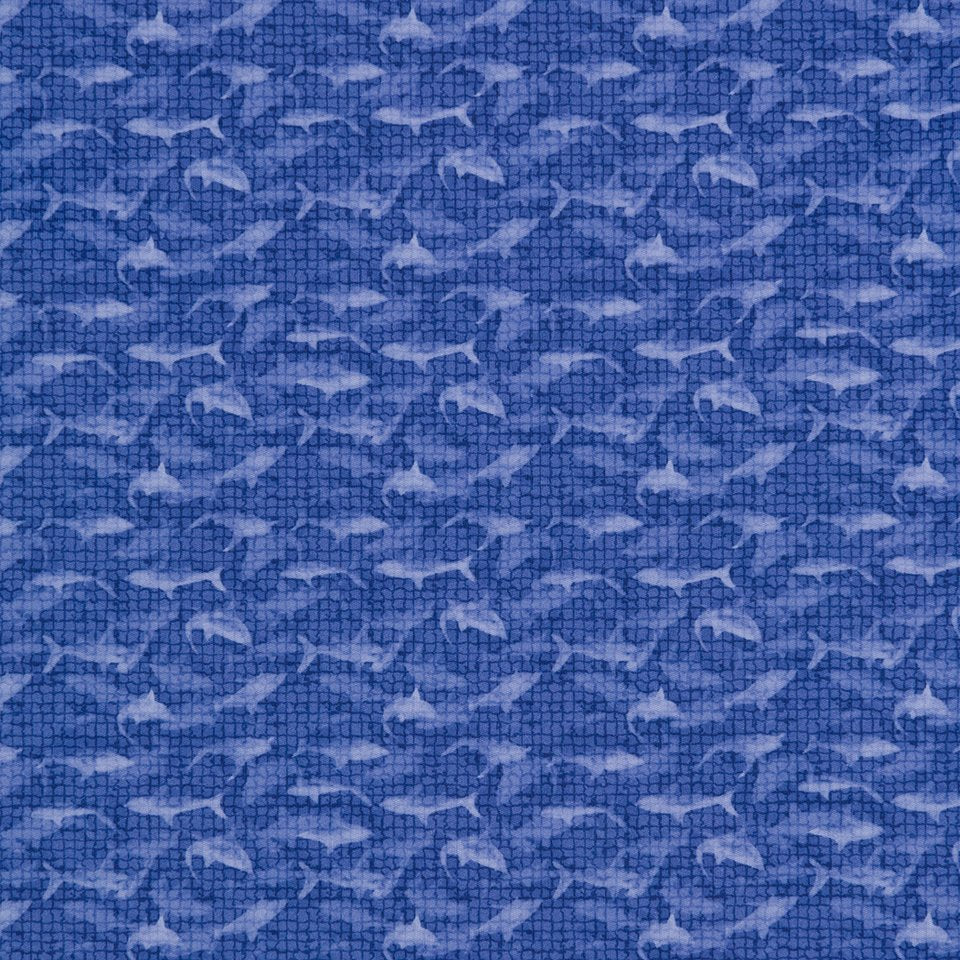 Greg Norman Lab Shark Shadow ML75 Polo - Royal Indigo