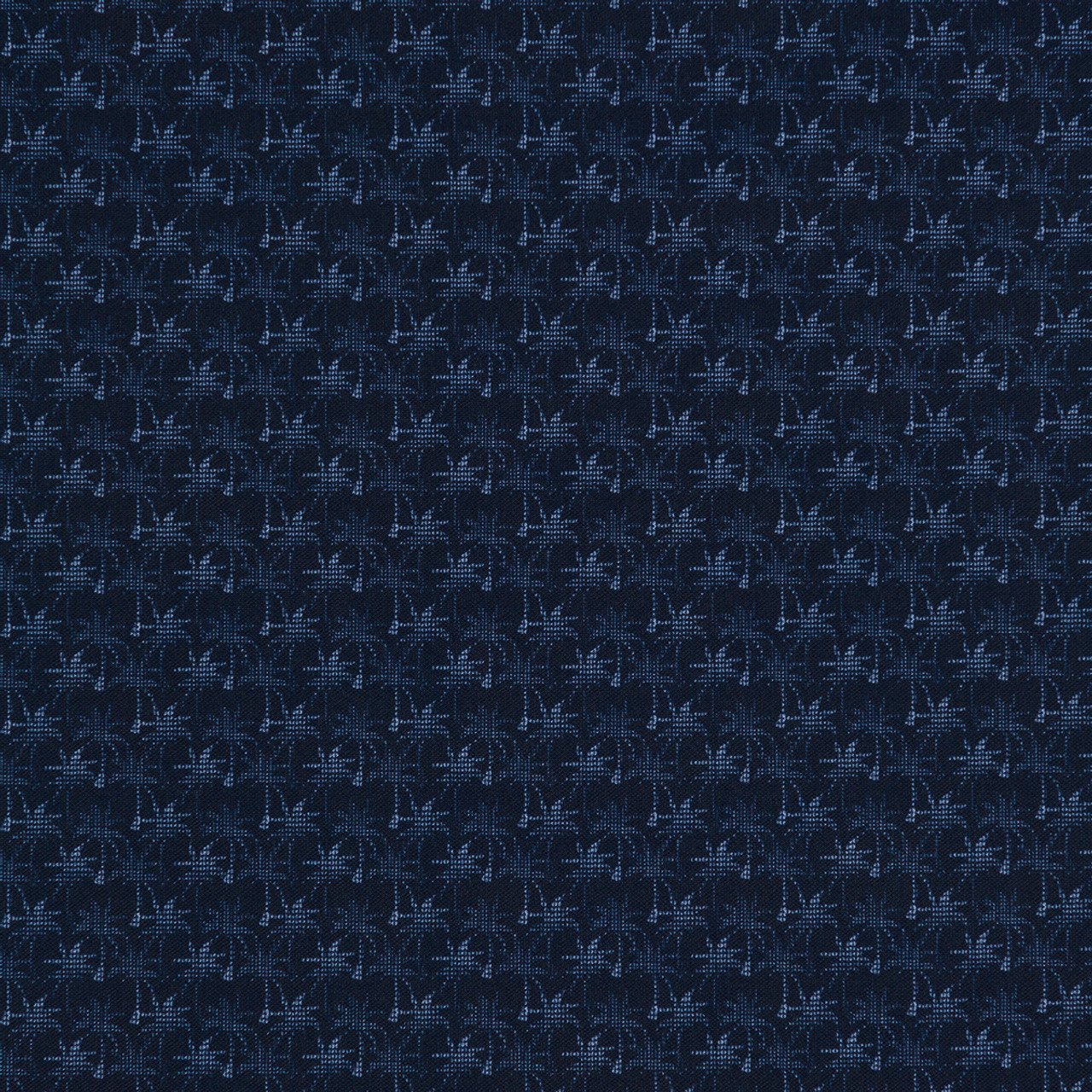 GREG NORMAN Freedom Micro Pique Palm Print Polo Navy