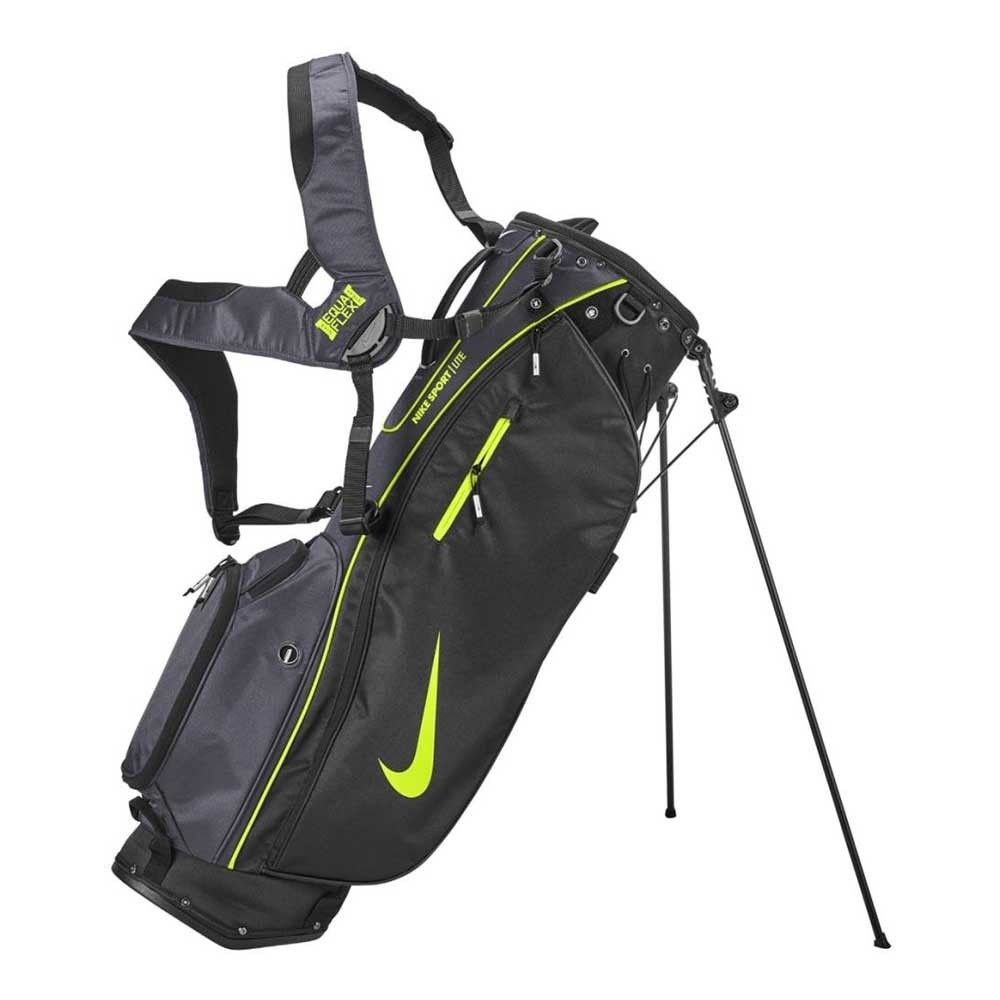 Nike Sport Lite Stand Bag - Black/Lime