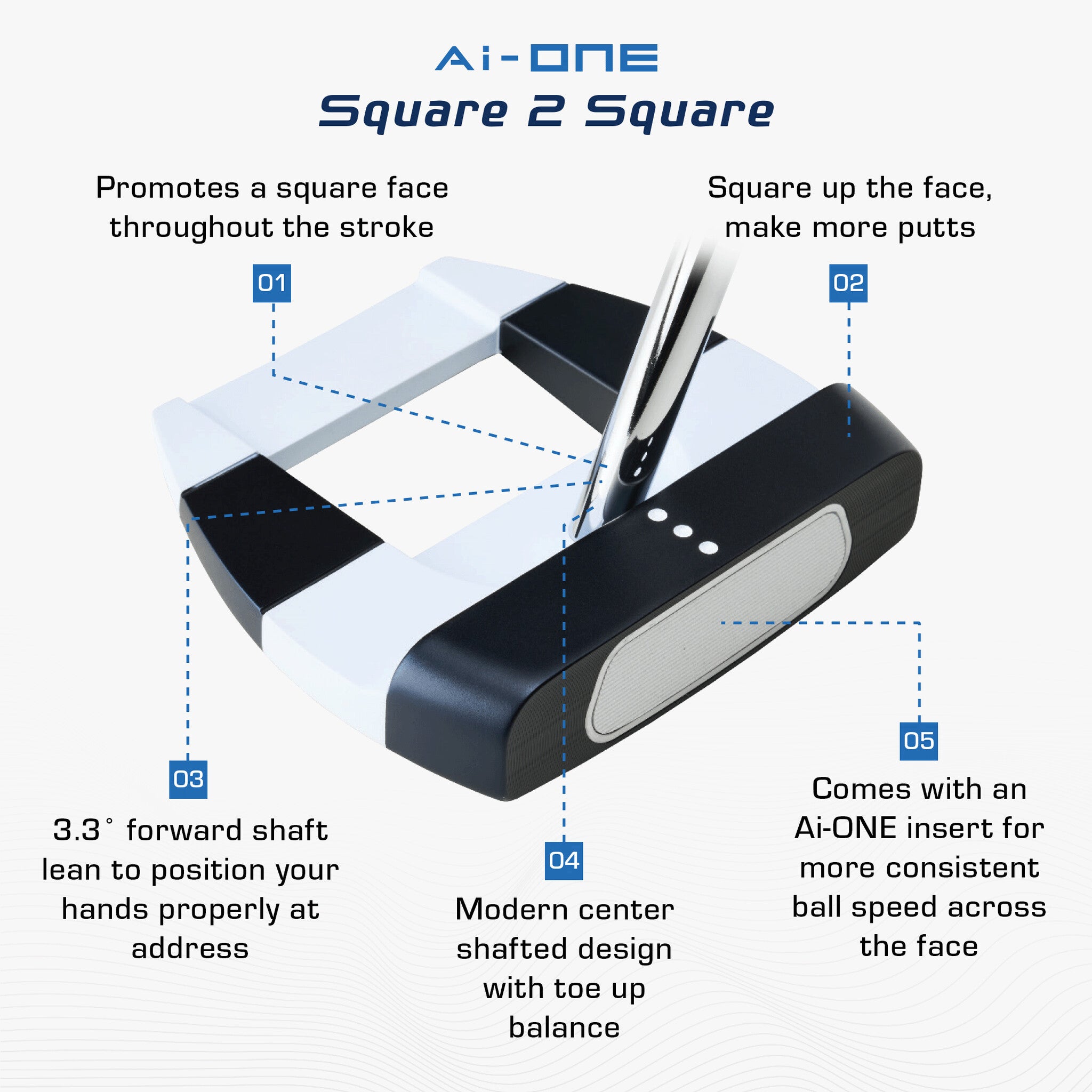 Buy Odyssey Ai-ONE Square 2 Square Jailbird Putter Online at Best