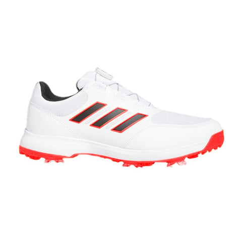 ADIDAS Men's Tech Response 3.0 Boa WD Spiked Golf Shoes - White/Black/Red