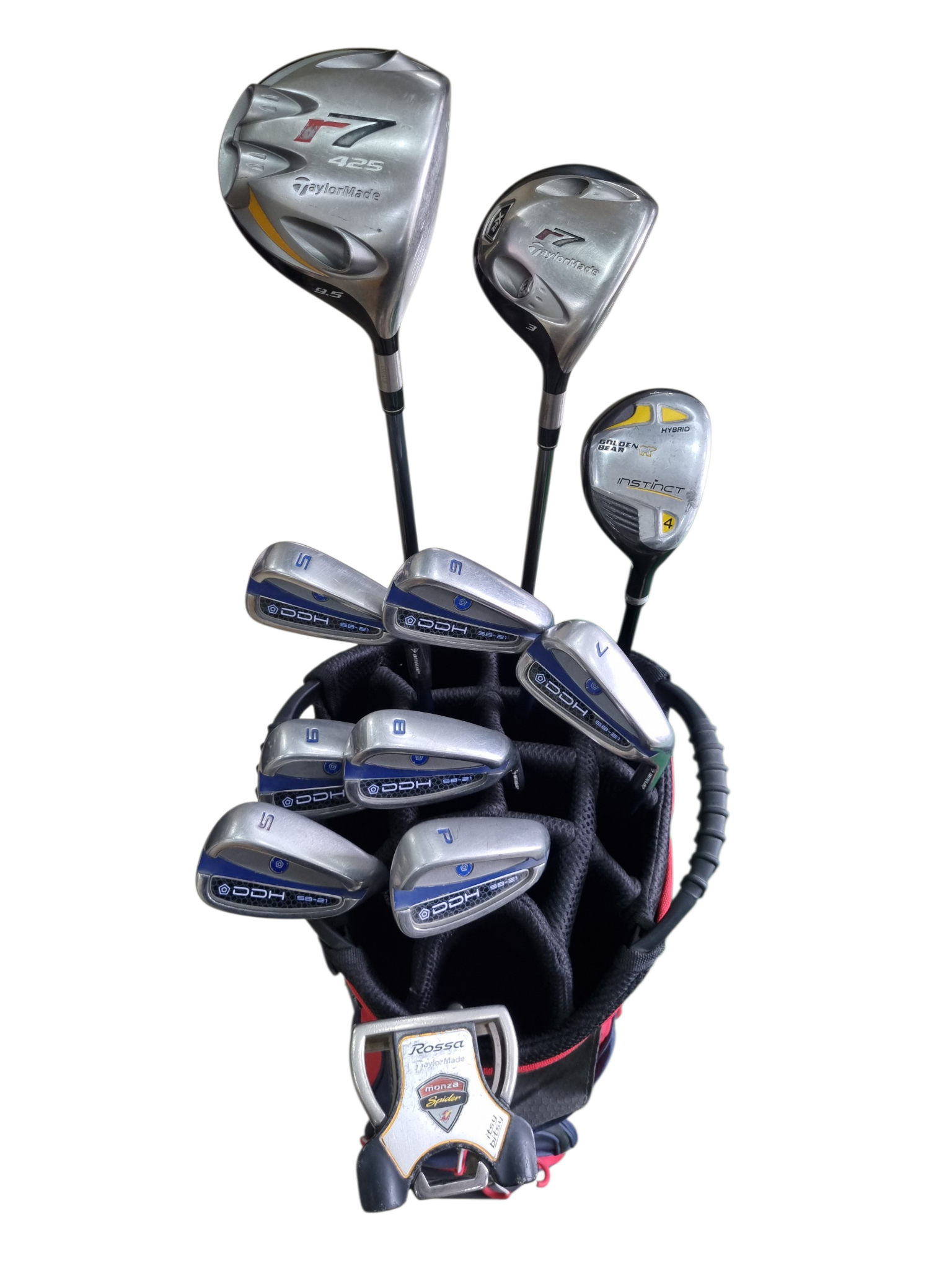 Pre Loved Dunlop Golf Assorted Graphite Full Set - 11 clubs + Bag