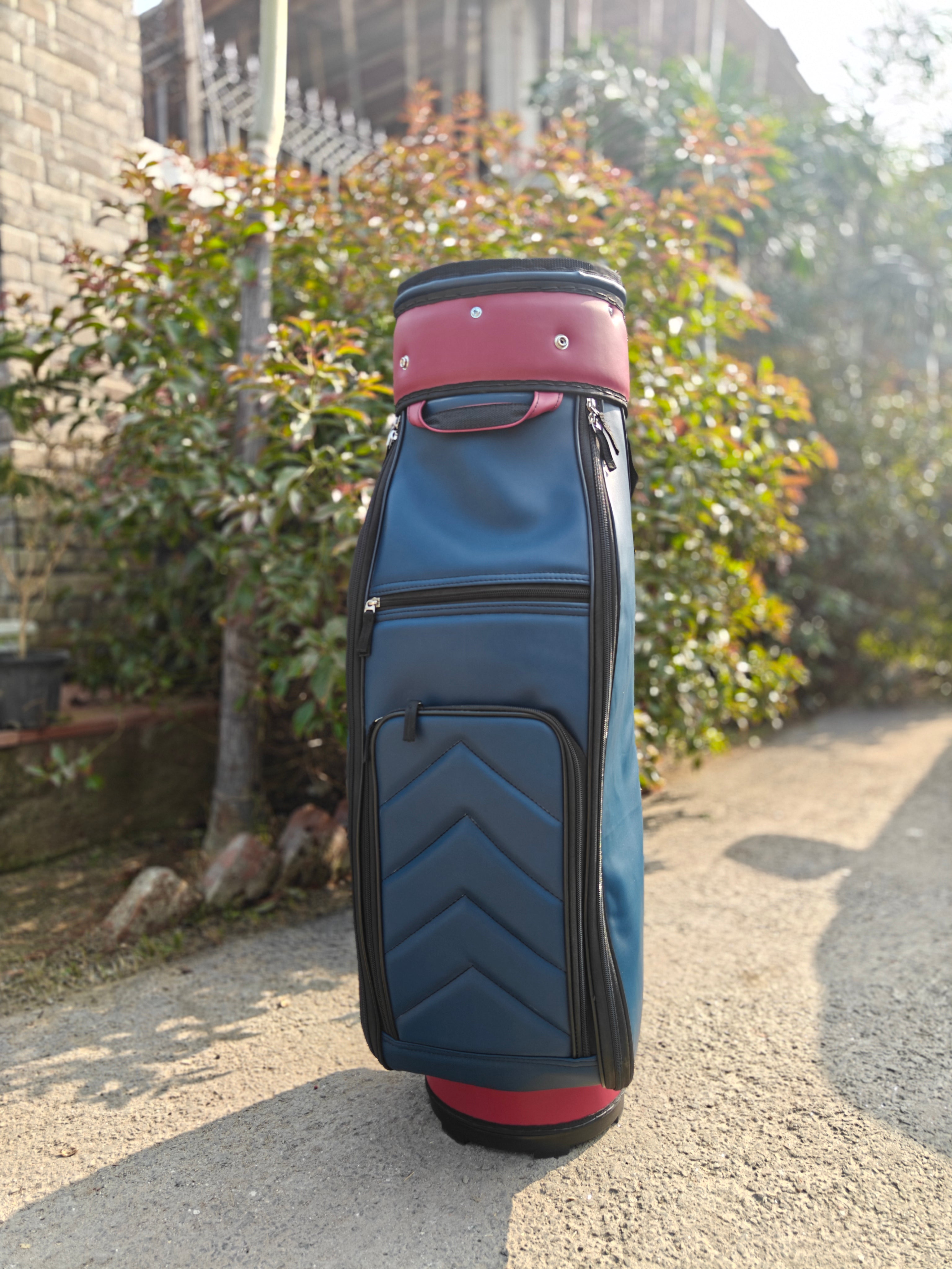 Classic Golf Bag - Navy and Cherry
