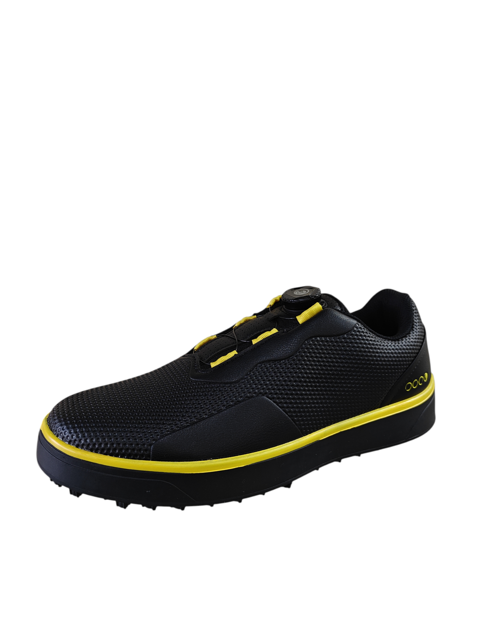 KSOKGOF Black and Yellow Golf Shoes with BOA - Size 45