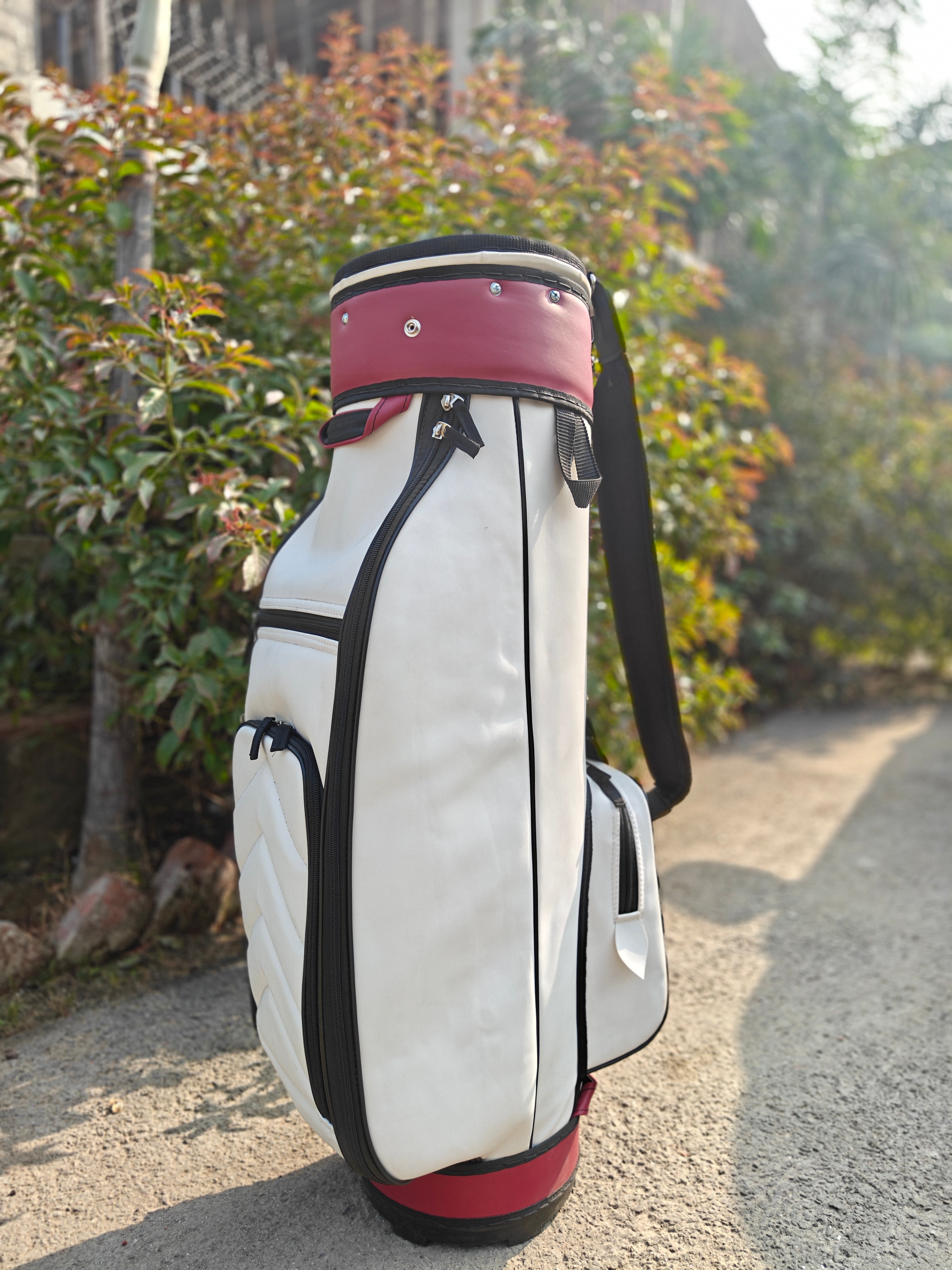 Classic Golf Bag - White and Cherry