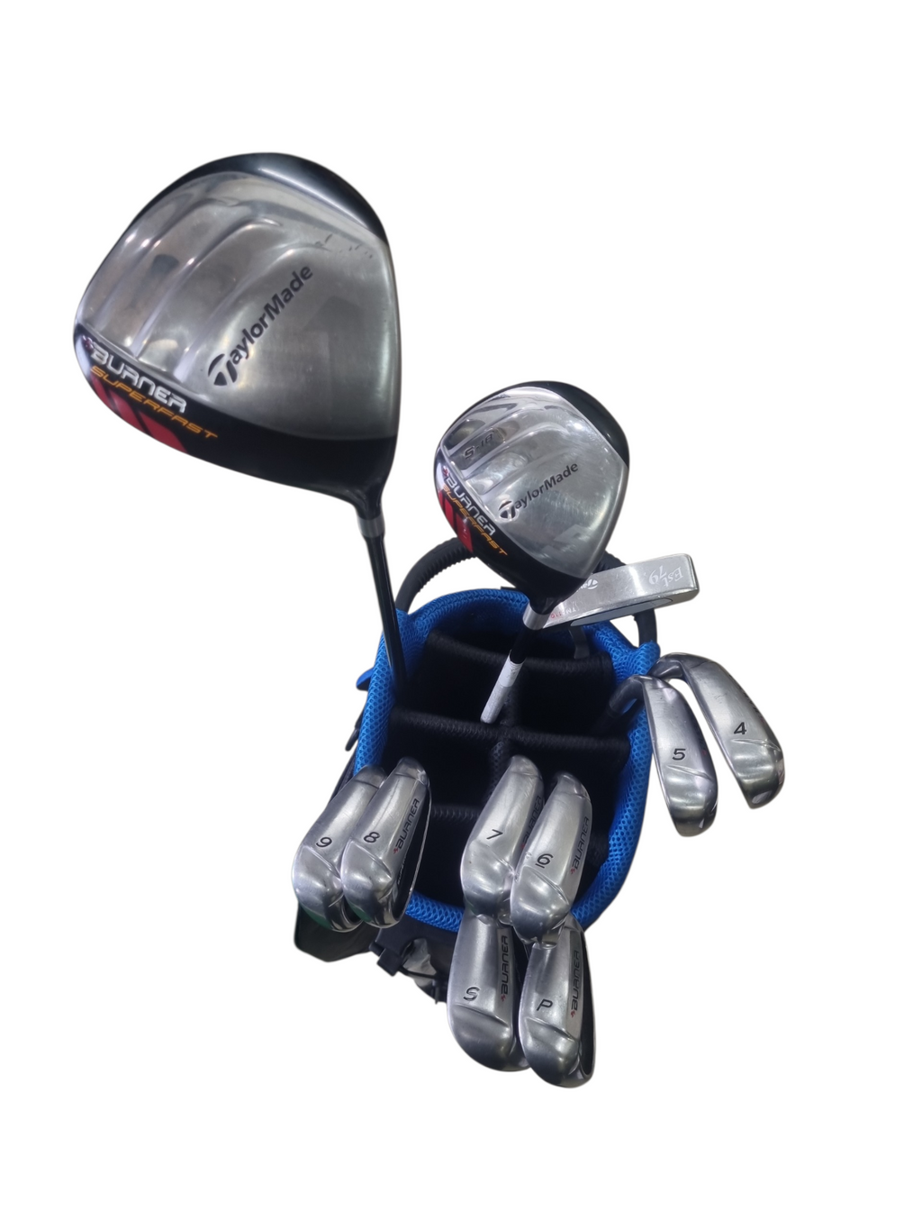 Pre Loved TaylorMade Burner Graphite Golf Full Set - 11 clubs + Bag