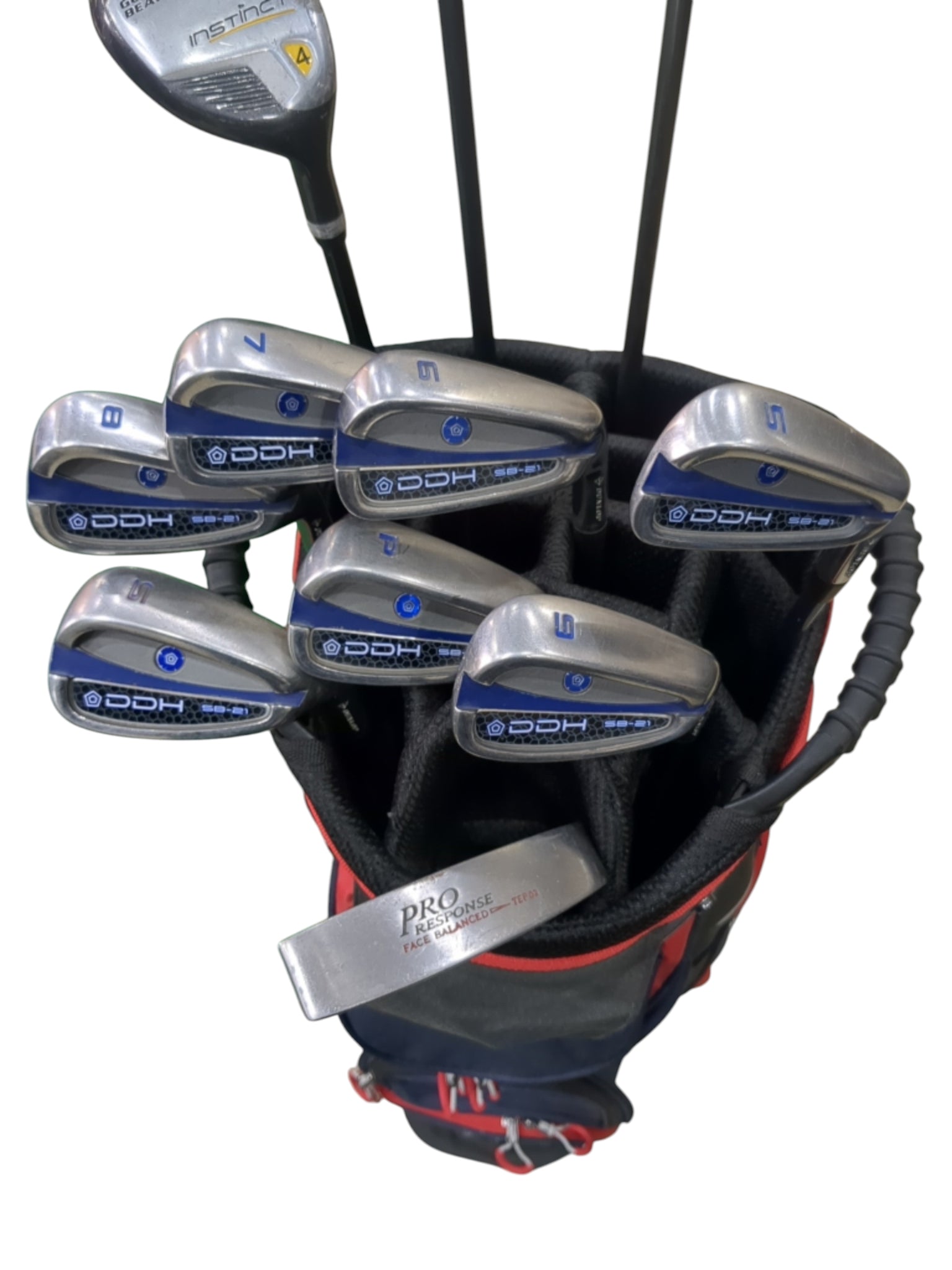 Pre Loved Dunlop Golf Assorted Graphite Full Set - 11 clubs + Bag