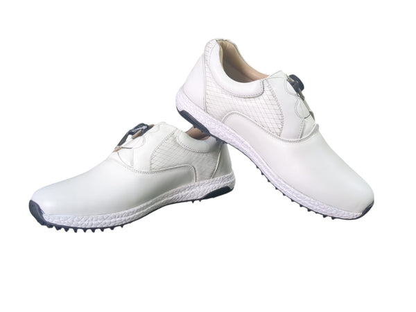 Hitcaro Leather BOA Spikeless Golf Shoes – White