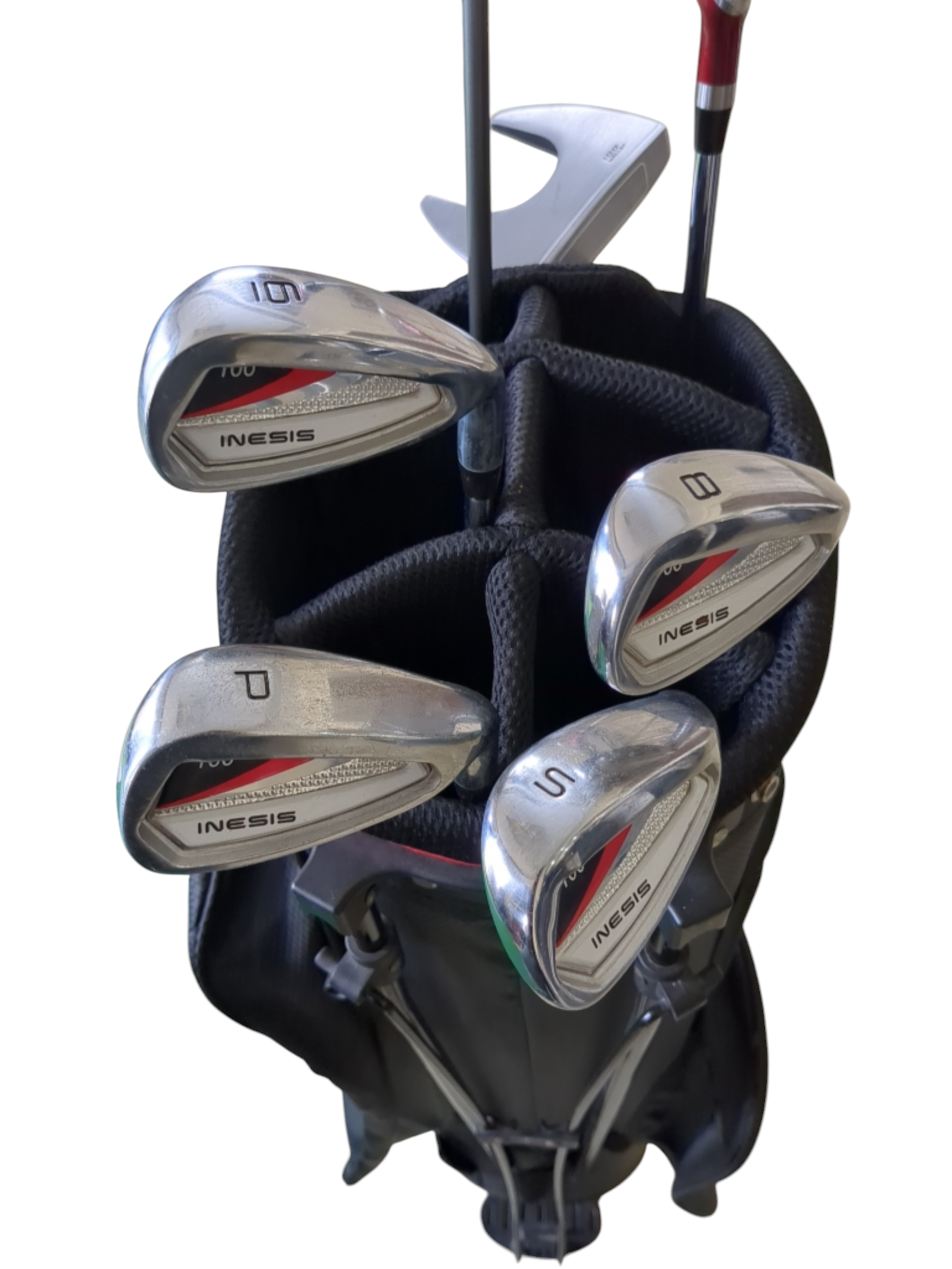 Pre Loved Inesis 100 Golf Half Set - 7 Clubs + Bag