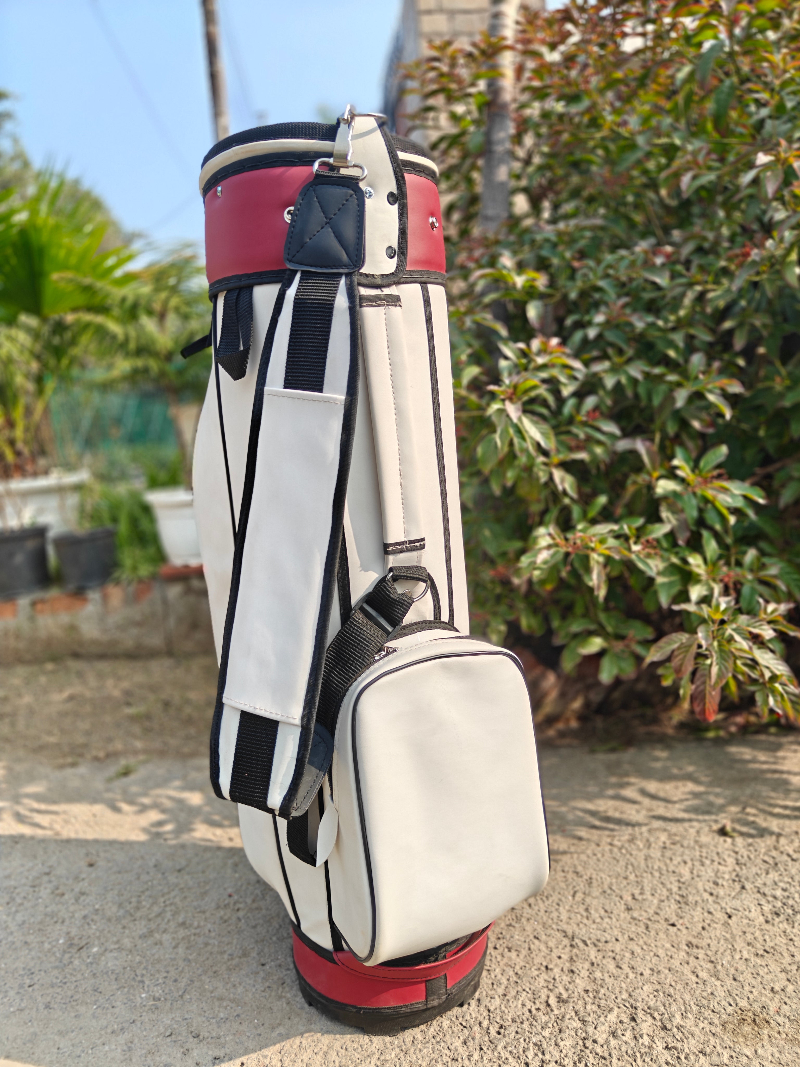 Classic Golf Bag - White and Cherry