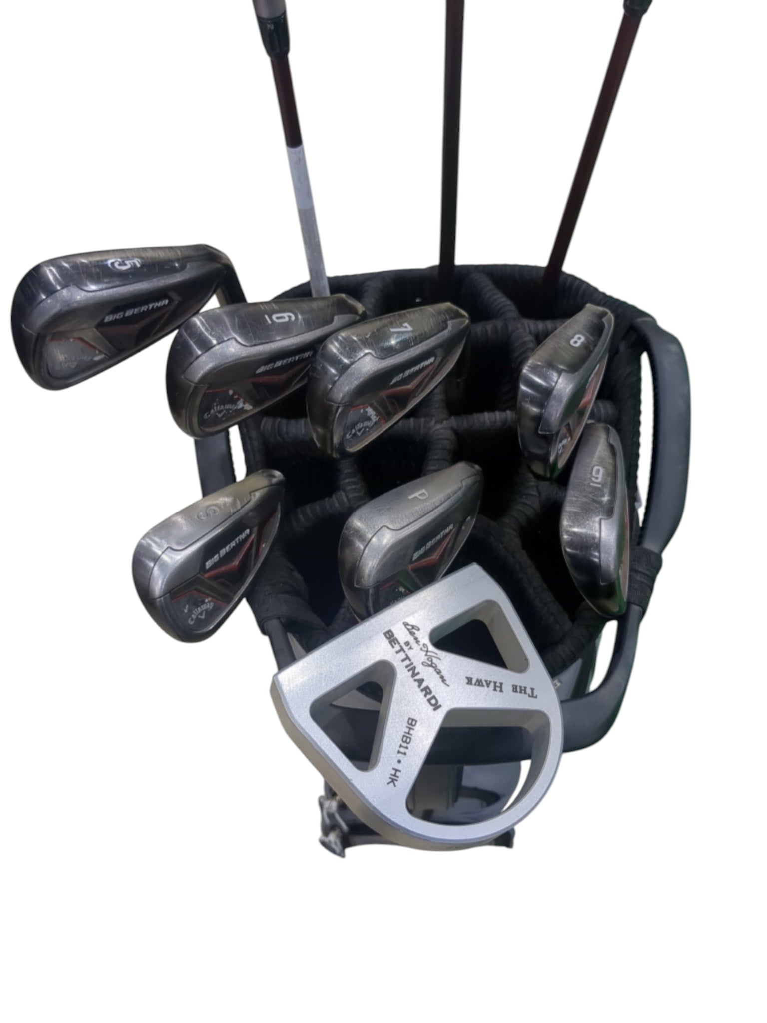 Pre Loved Callaway Big Bertha Assorted Graphite Golf Full Set - 11 clubs + Bag