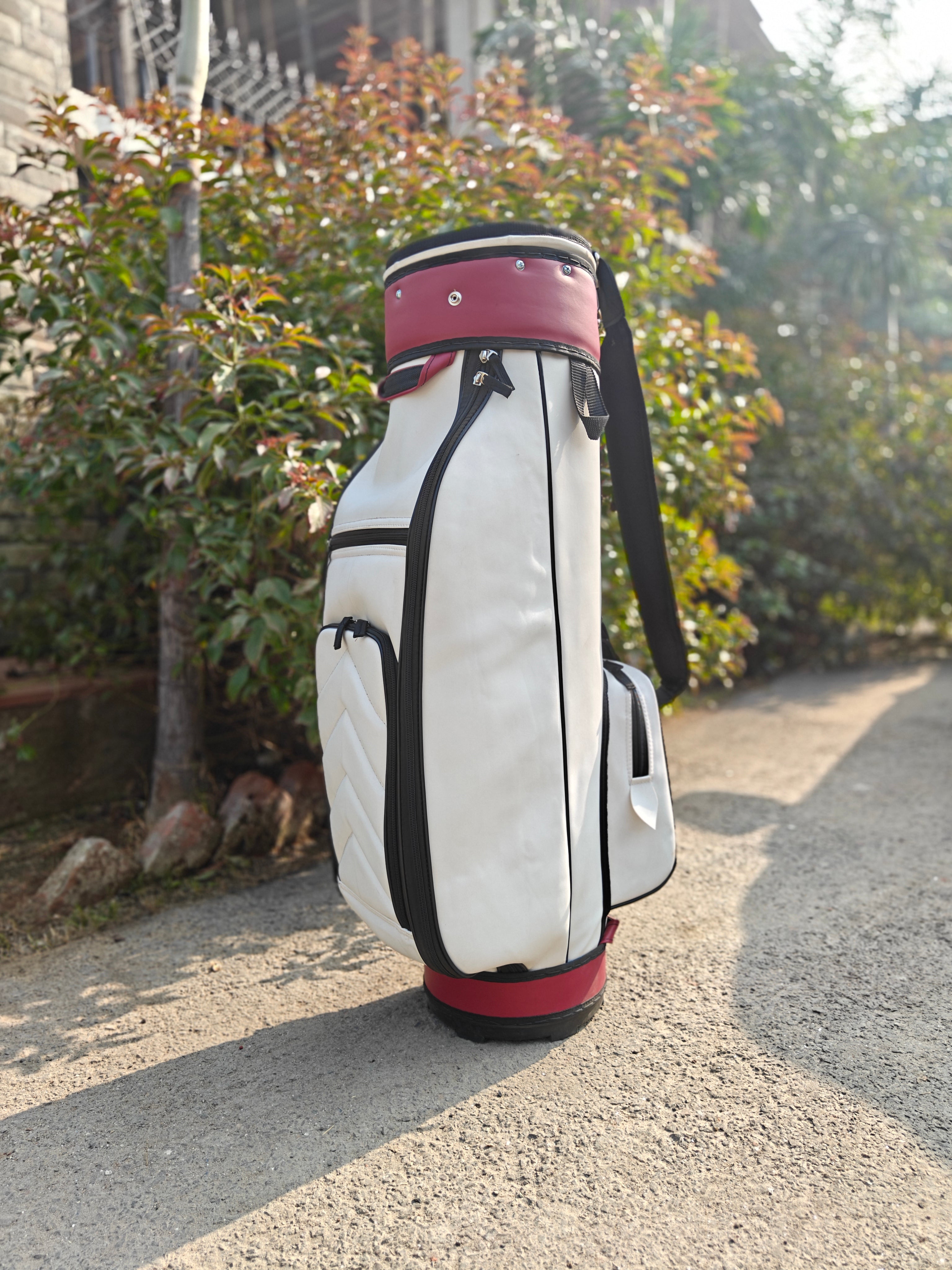 Classic Golf Bag - White and Cherry