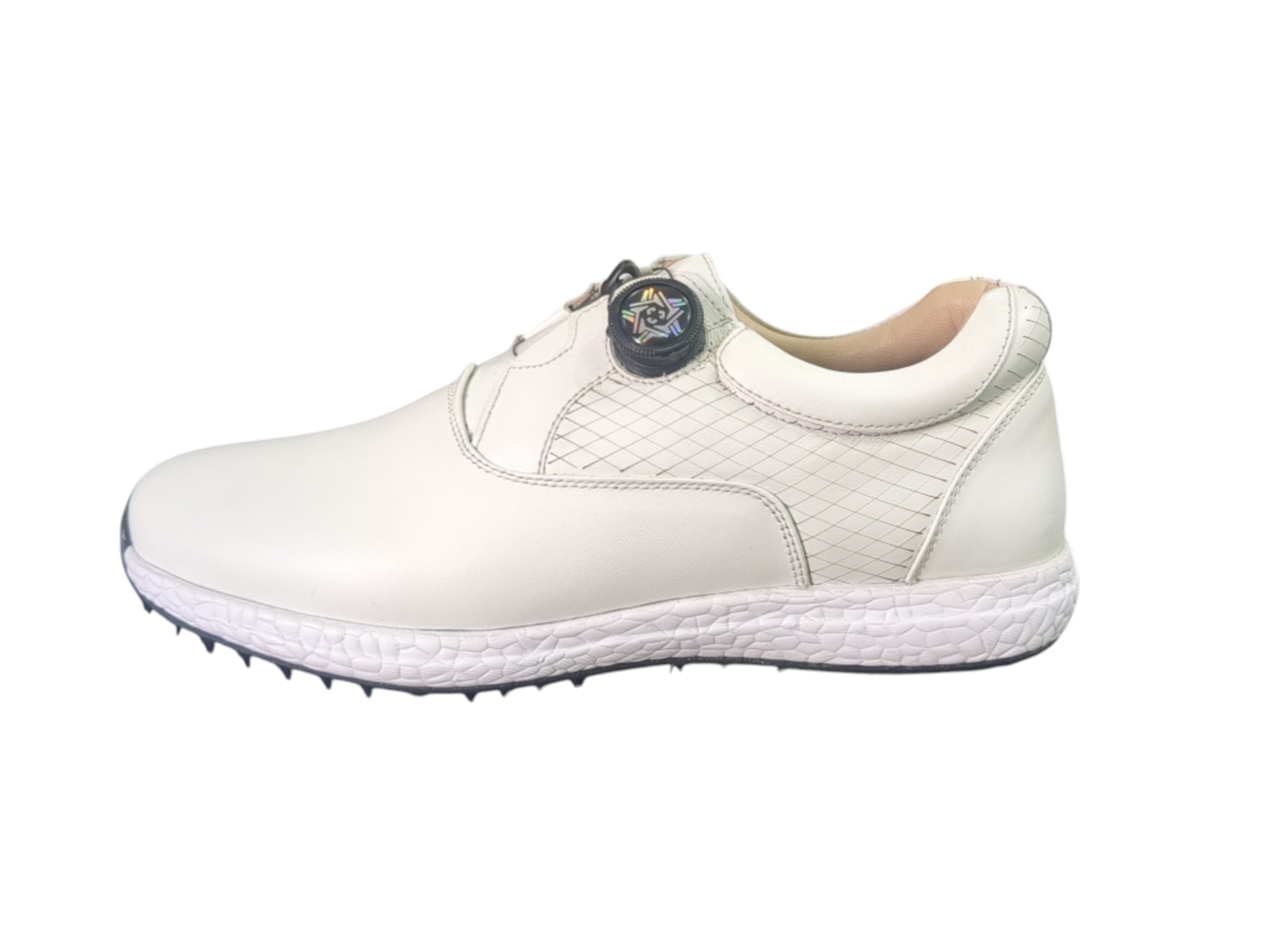 Hitcaro Leather BOA Spikeless Golf Shoes – White