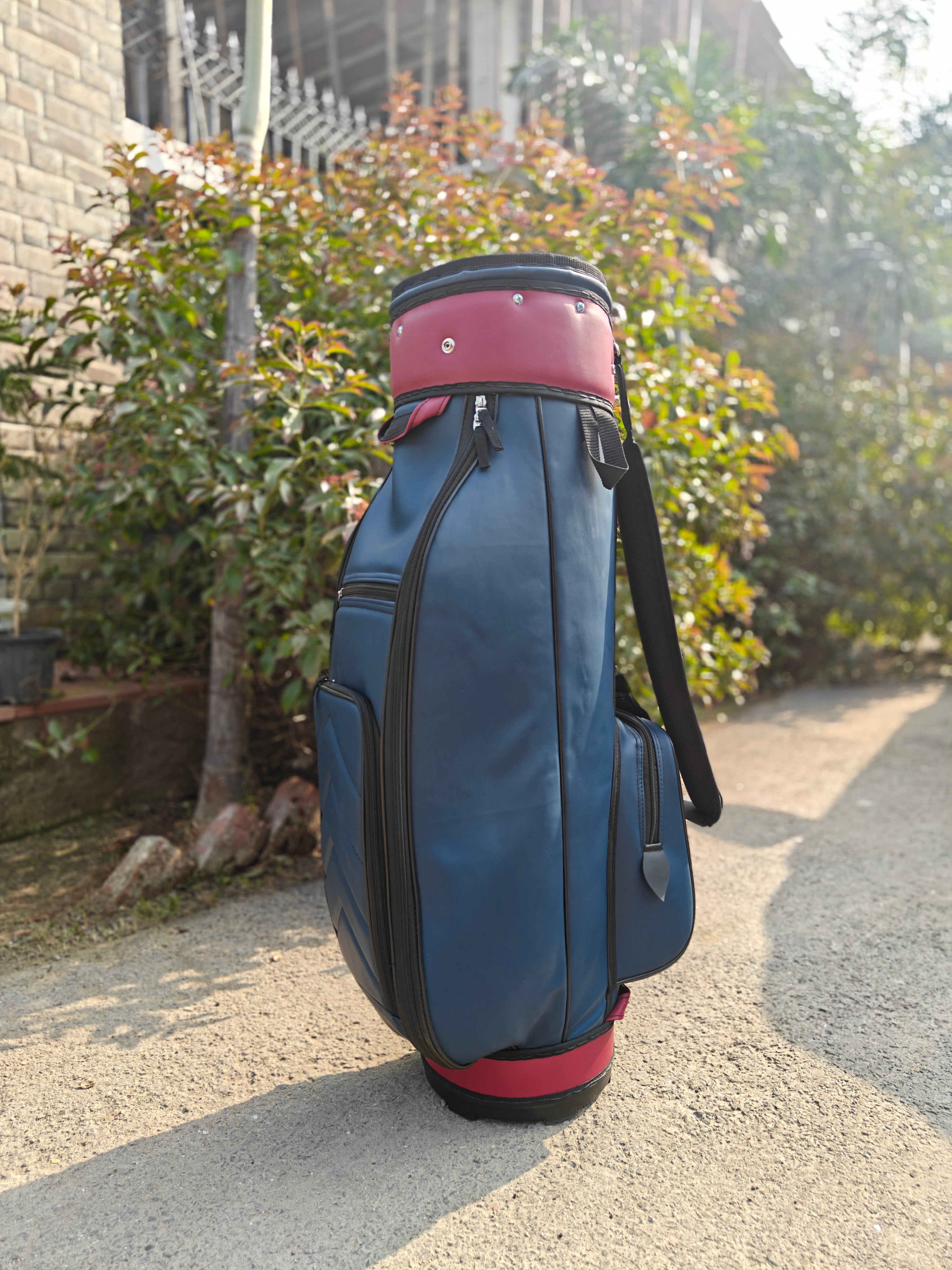Classic Golf Bag - Navy and Cherry