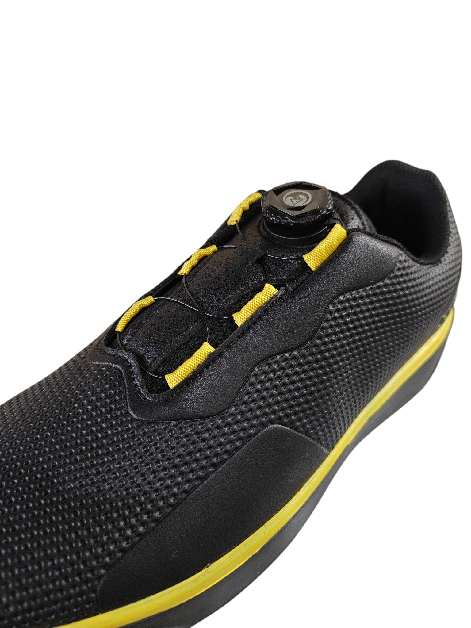 KSOKGOF Black and Yellow Golf Shoes with BOA - Size 45