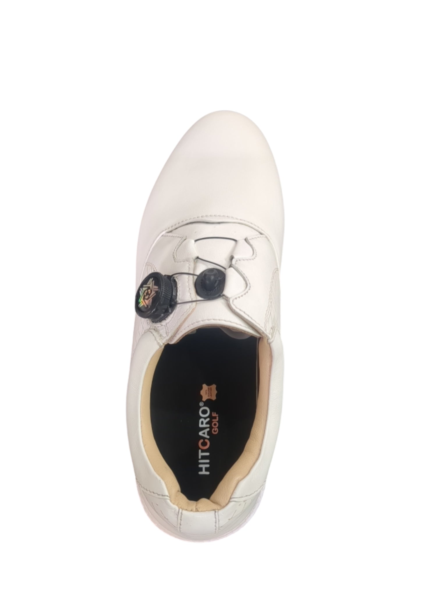 Hitcaro Leather BOA Spikeless Golf Shoes – White