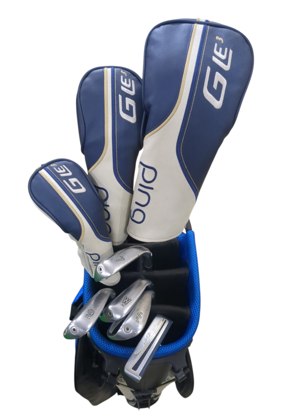 Pre Loved Ping GLe3 Women’s Golf Half Set - 8 clubs + Bag - Left Hand