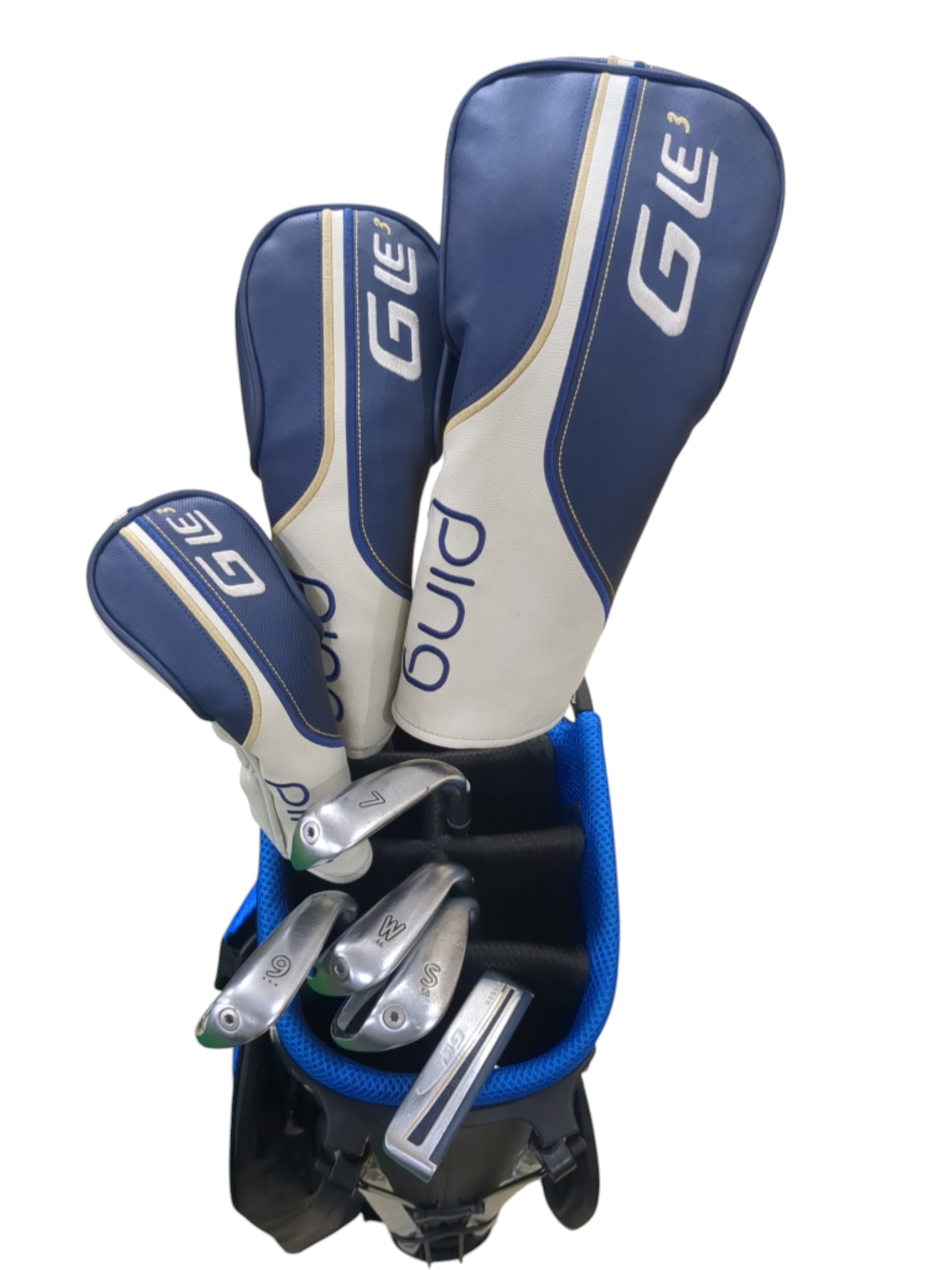 Pre Loved Ping GLe3 Women’s Golf Half Set - 8 clubs + Bag - Left Hand