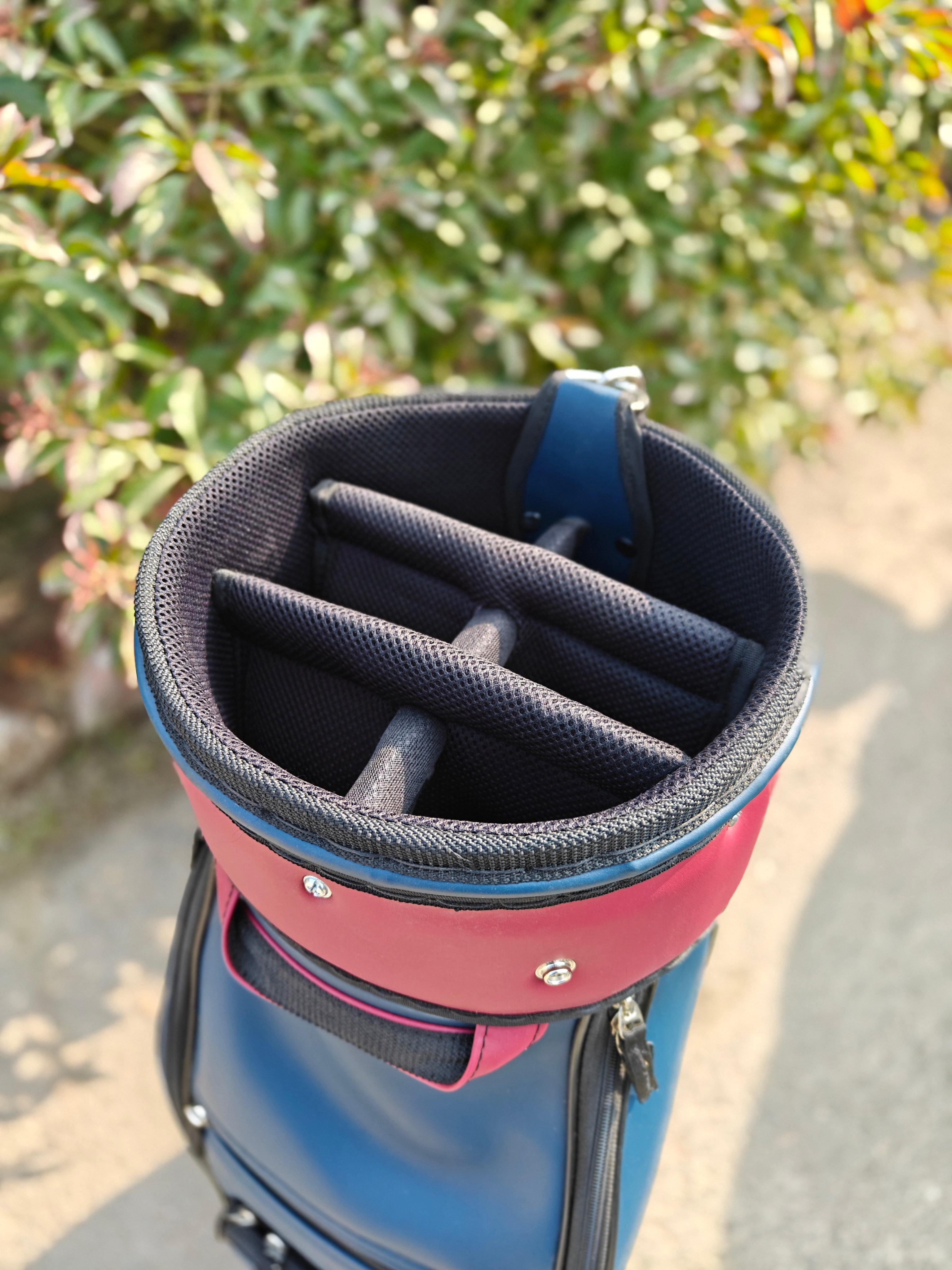 Classic Golf Bag - Navy and Cherry