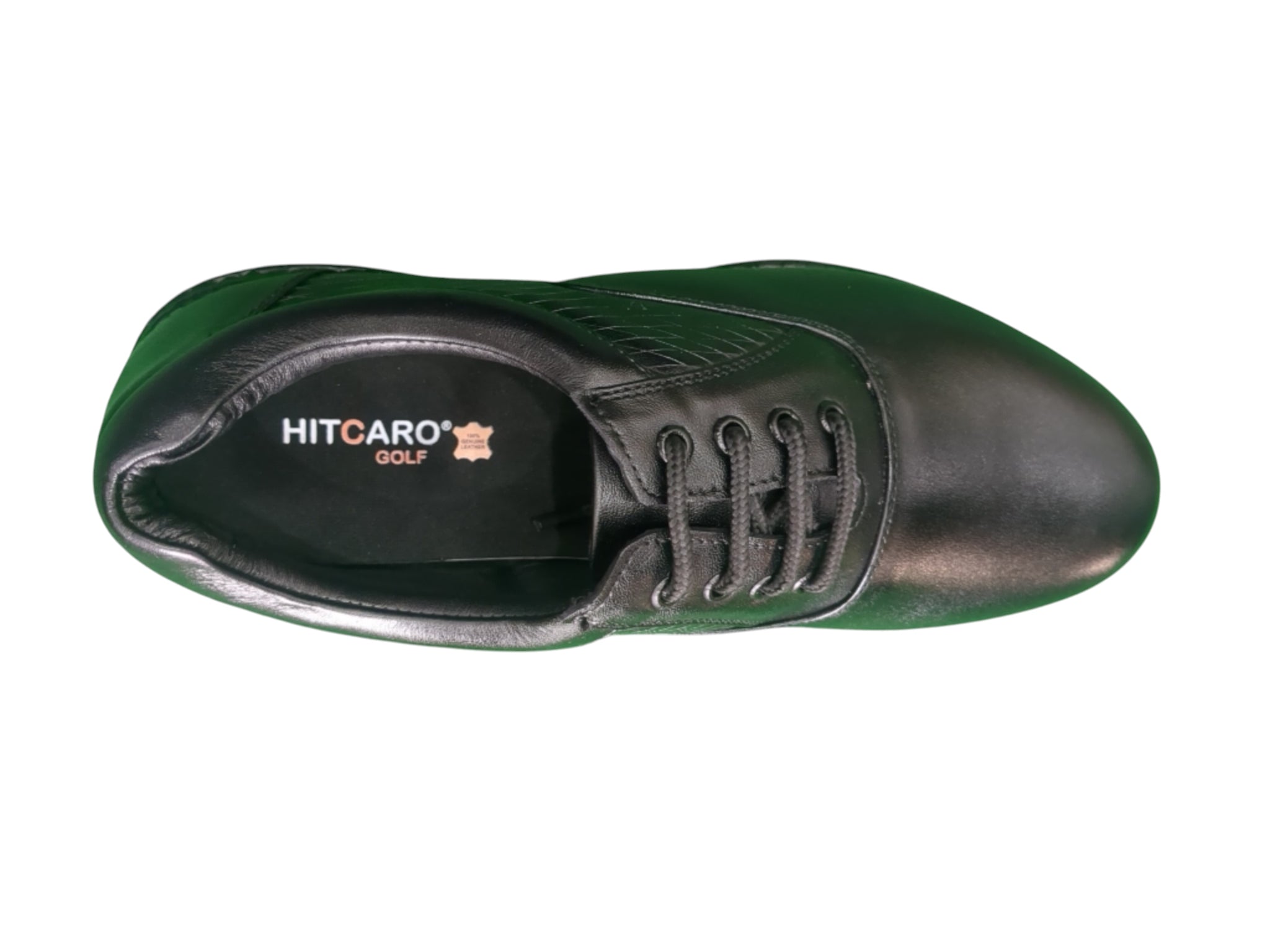 Hitcaro Leather Spikeless Golf Shoes – Black