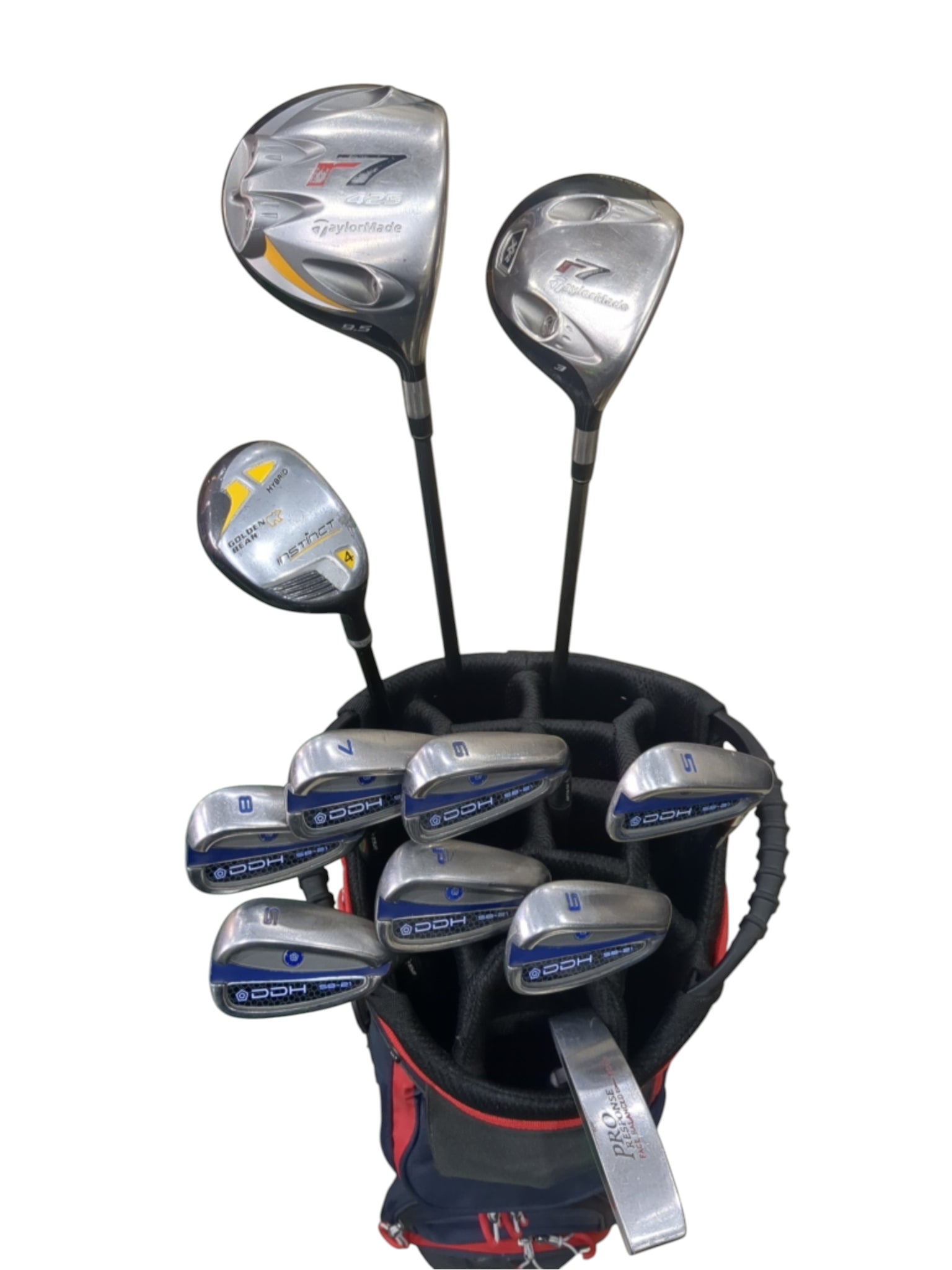 Pre Loved Dunlop Golf Assorted Graphite Full Set - 11 clubs + Bag