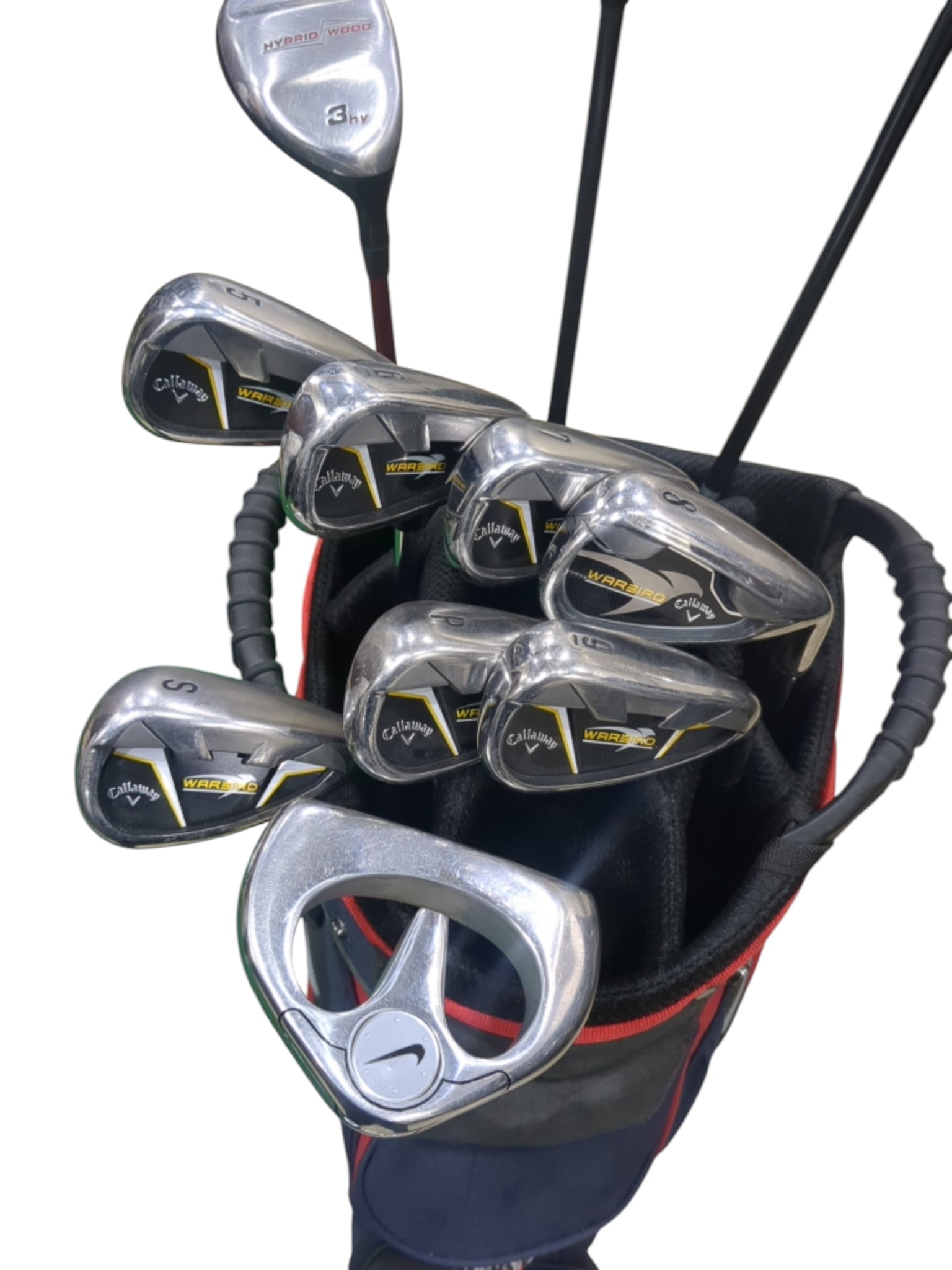 Pre Loved Callaway Warbird Assorted Golf Full Set - 11 clubs + Bag