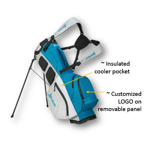 Srixon Premium Stand Bag - Aqua Blue/White/Grey